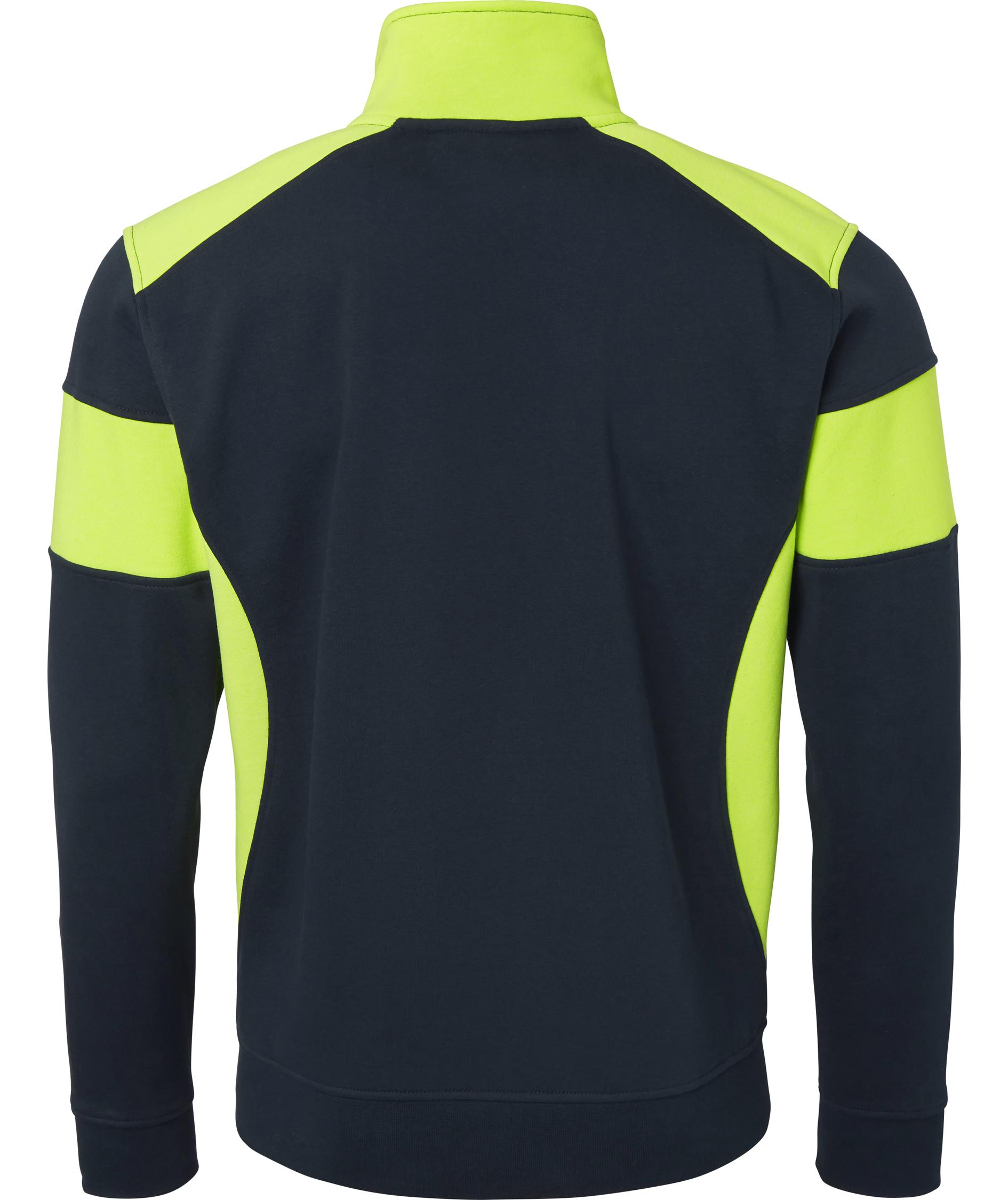 Top Swede cardigan 223, Navy/Hi-Vis gul, large image number 1