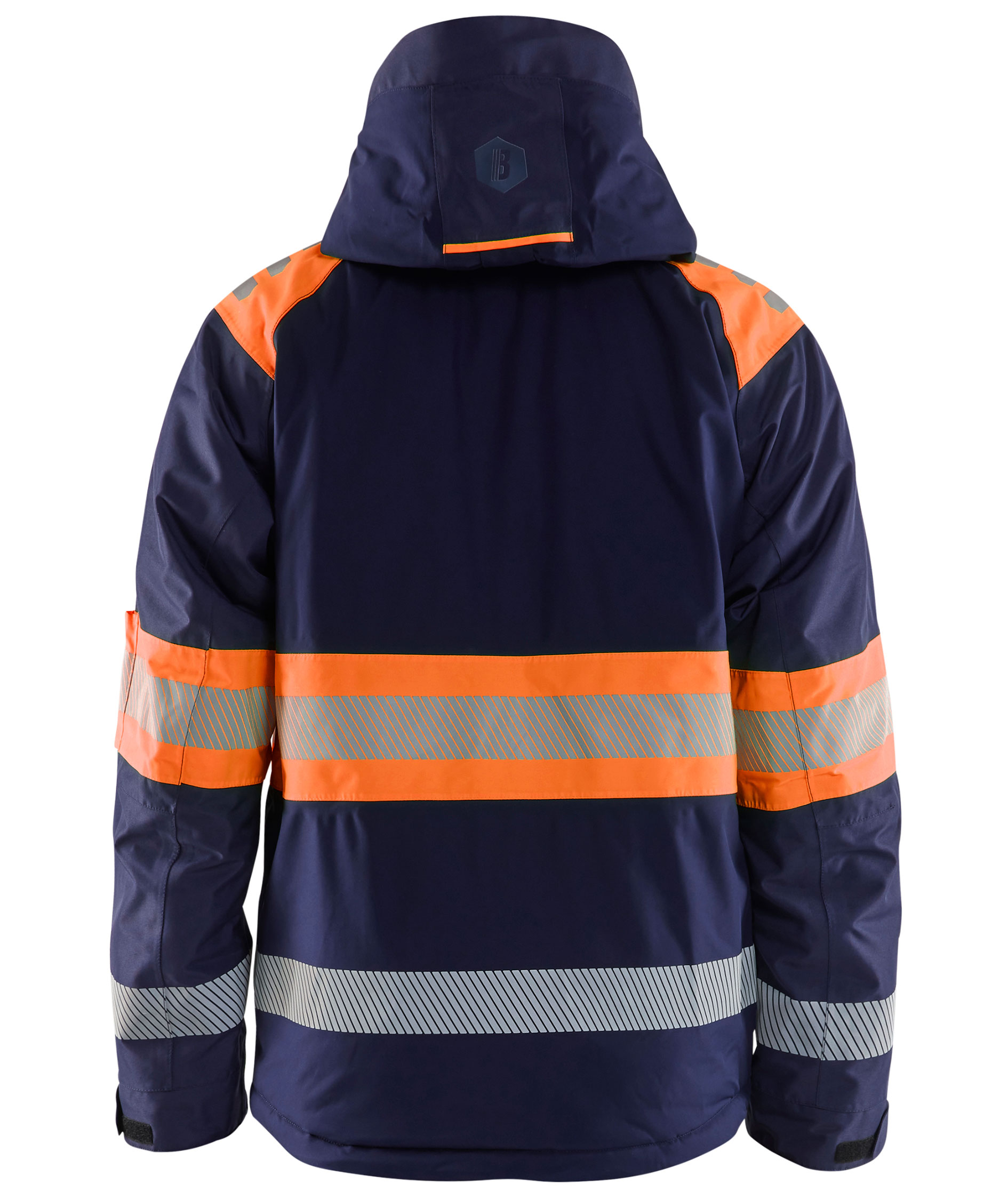 Bl&aring;kl&auml;der winter jacket, Marine/Hi-Vis Orange, large image number 1