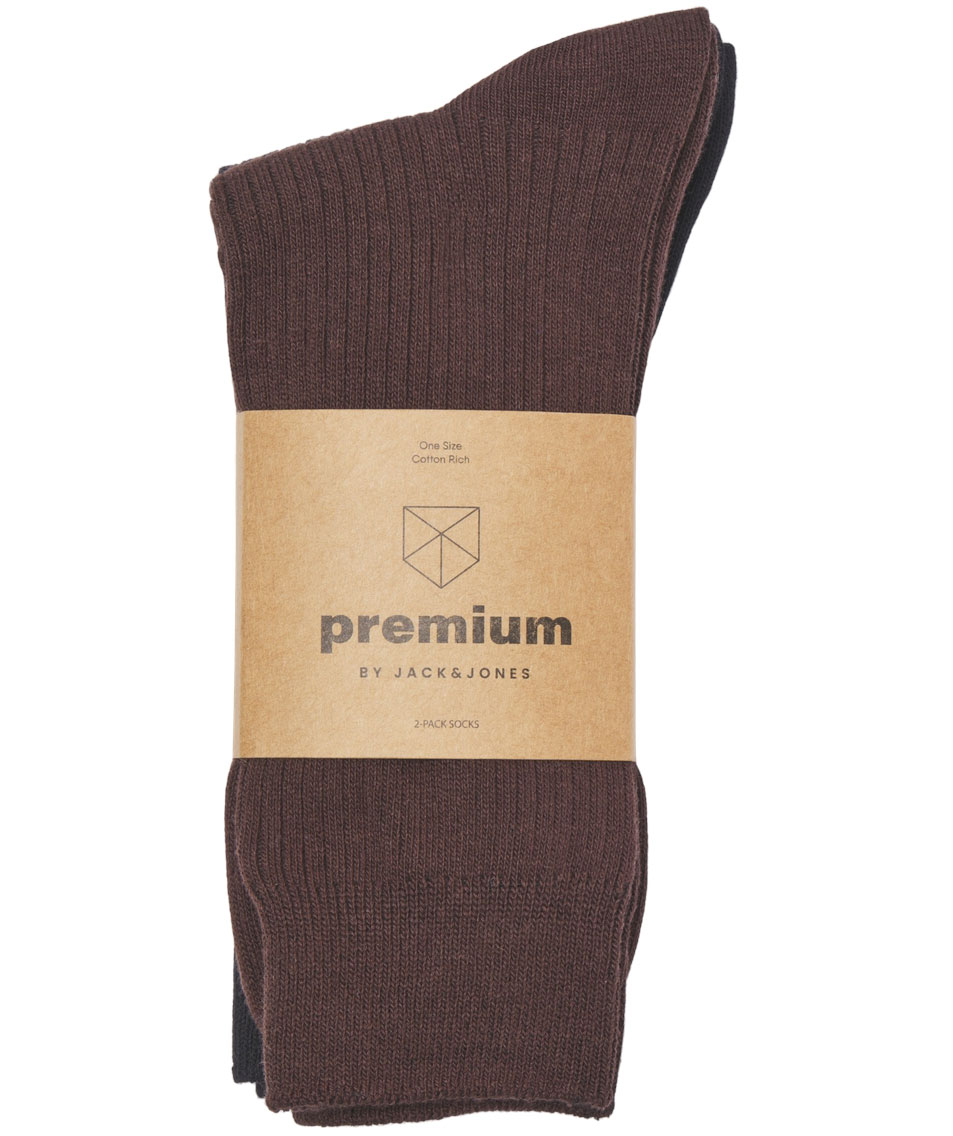 Jack & Jones JACPREMIUM 2-pack socks, Black/Java, Black/Java, large image number 3