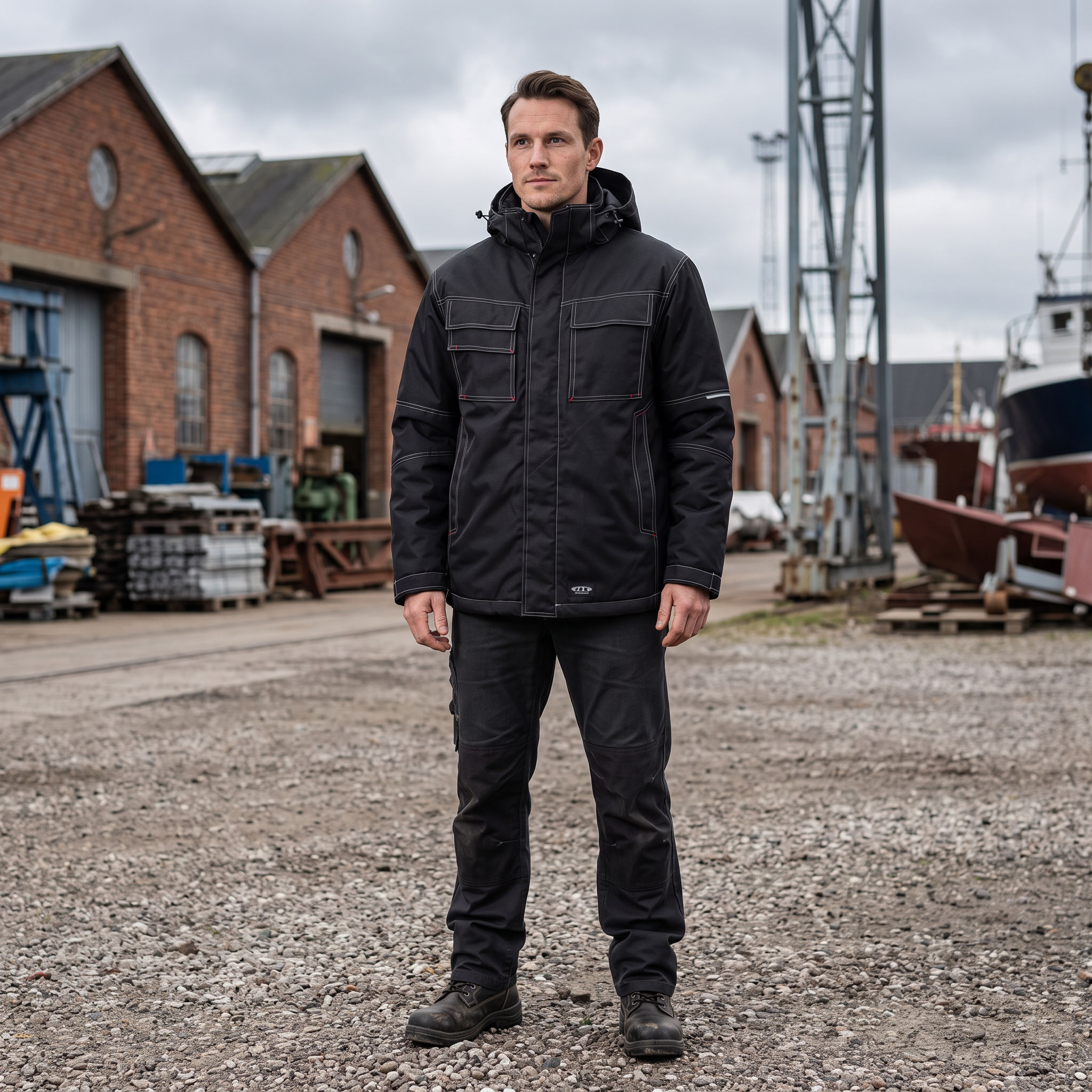 J.A.K. winter jacket 6153, Black, large image number 1