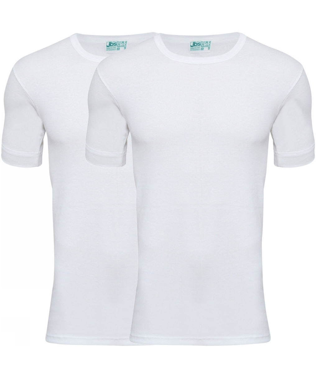 JBS 2-pak kort&aelig;rmet undertr&oslash;je, Hvid