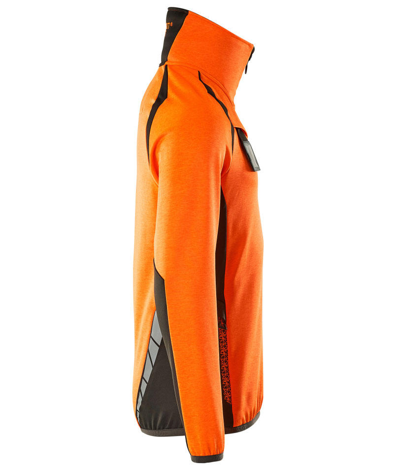 Mascot Accelerate Safe fleecetr&oslash;je, Hi-vis Orange/M&oslash;rk antracit, large image number 2
