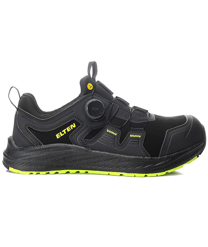 Elten Ivar XXNF sikkerhedssko S3S, Black/Lime