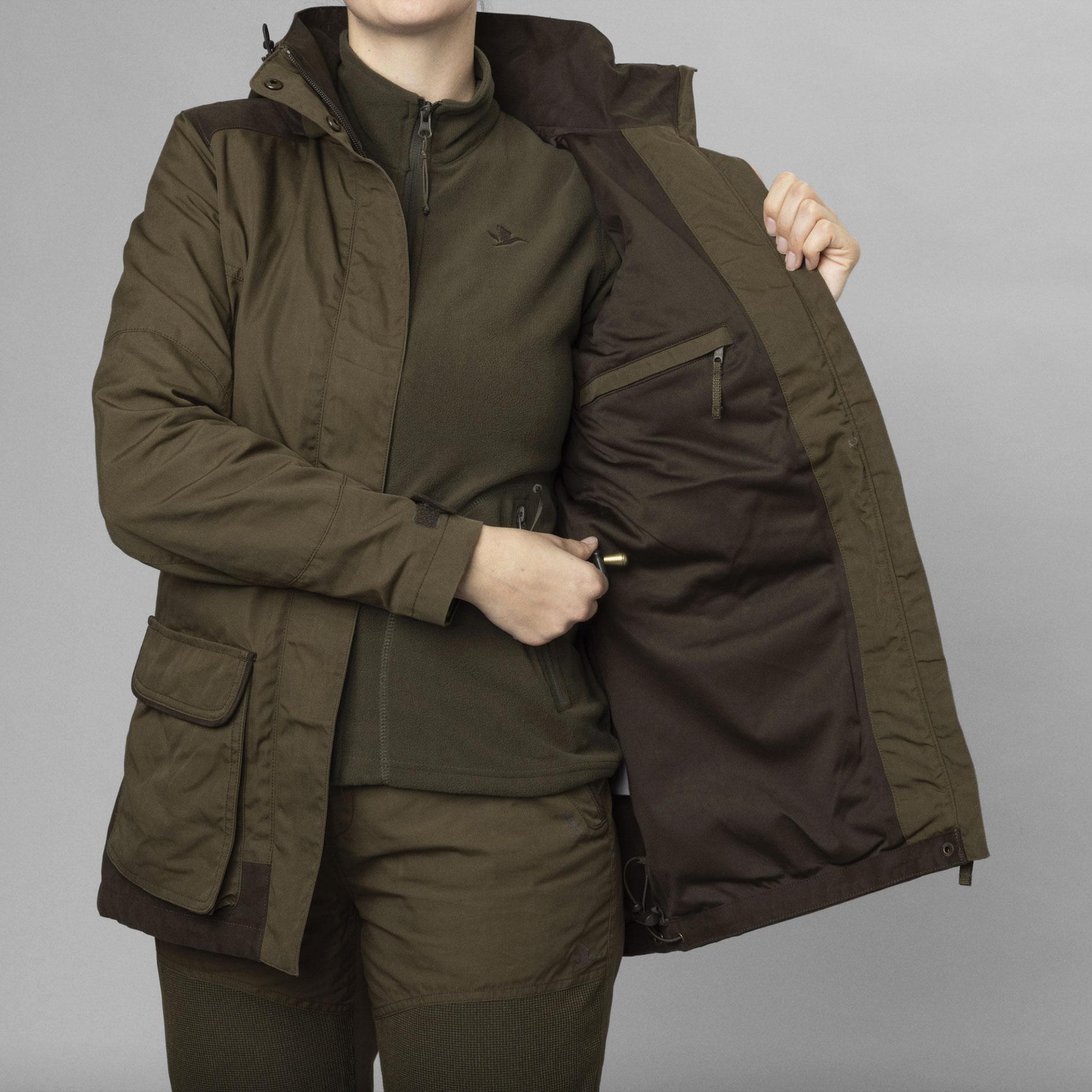 Seeland Key-Point Kora Damen Jacke, Pine green/Grizzly brown, large image number 11