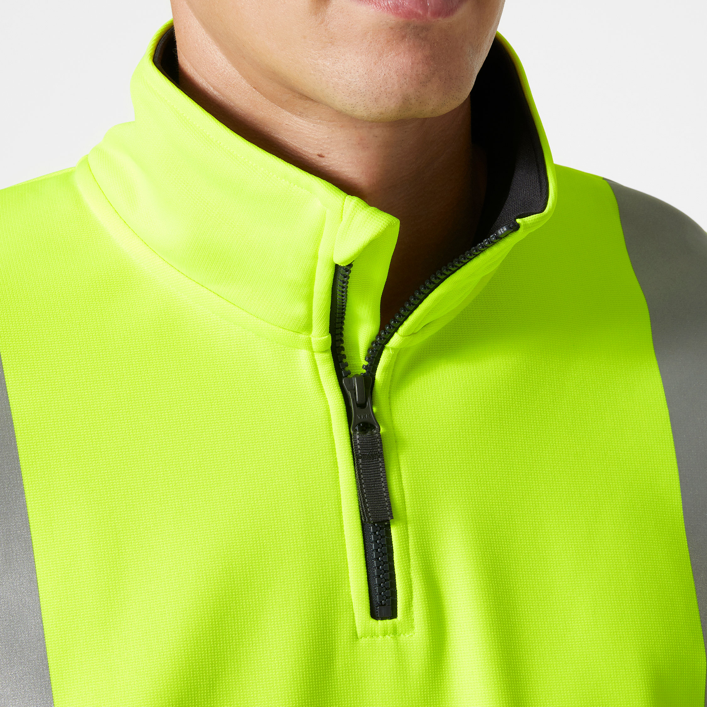 Helly Hansen Addvis half zip sweatshirt, Hi-vis Gul/Ebony, large image number 4