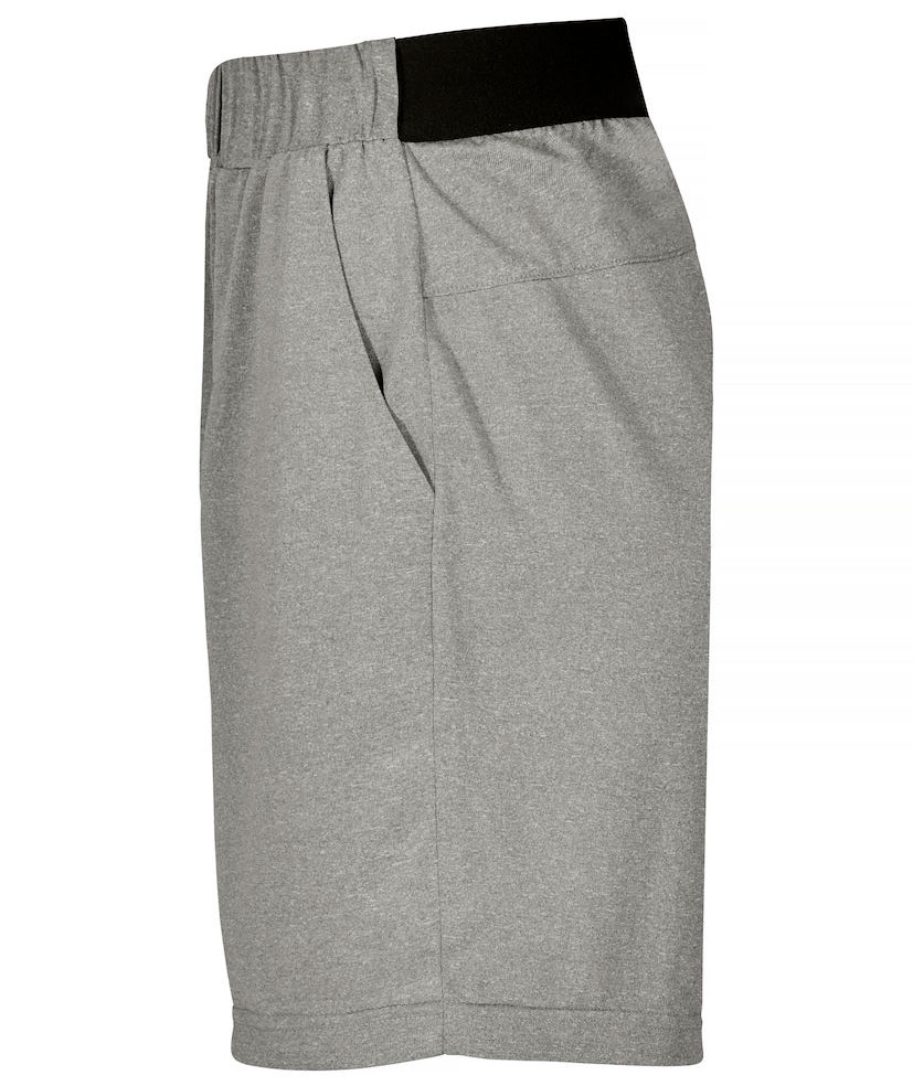 Clique Basic Active  shorts, Grey melange, large image number 4