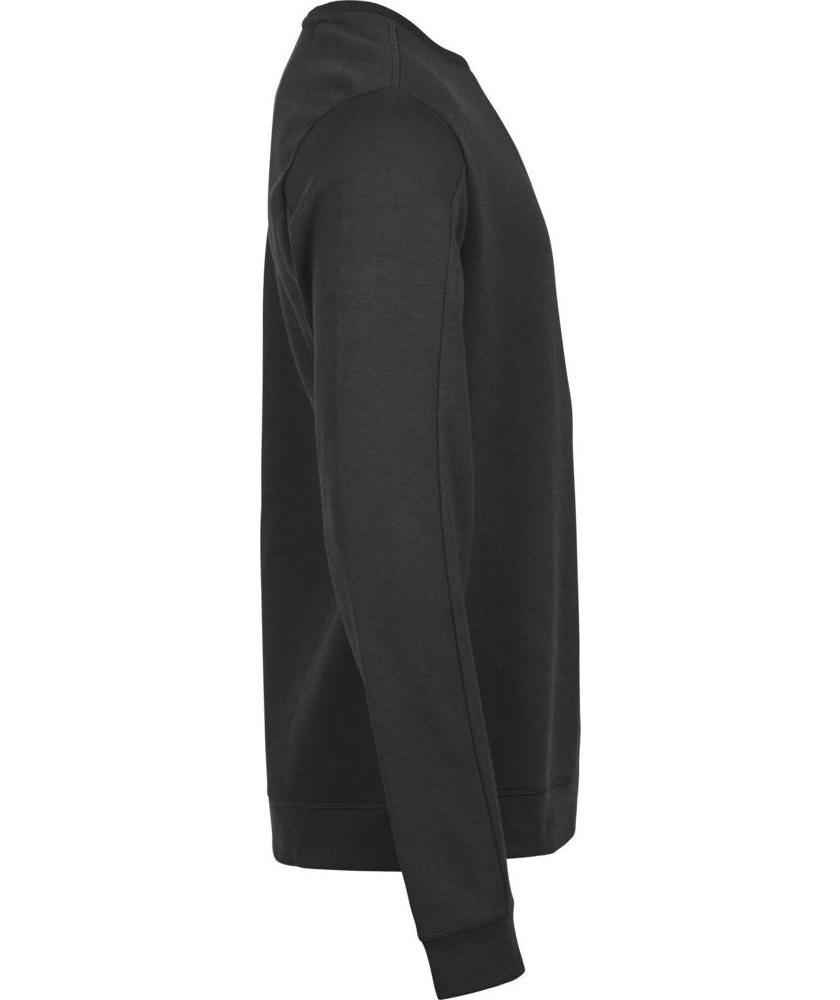 Tee Jays Athletic Crew Neck Sweatshirt, Black, large image number 2