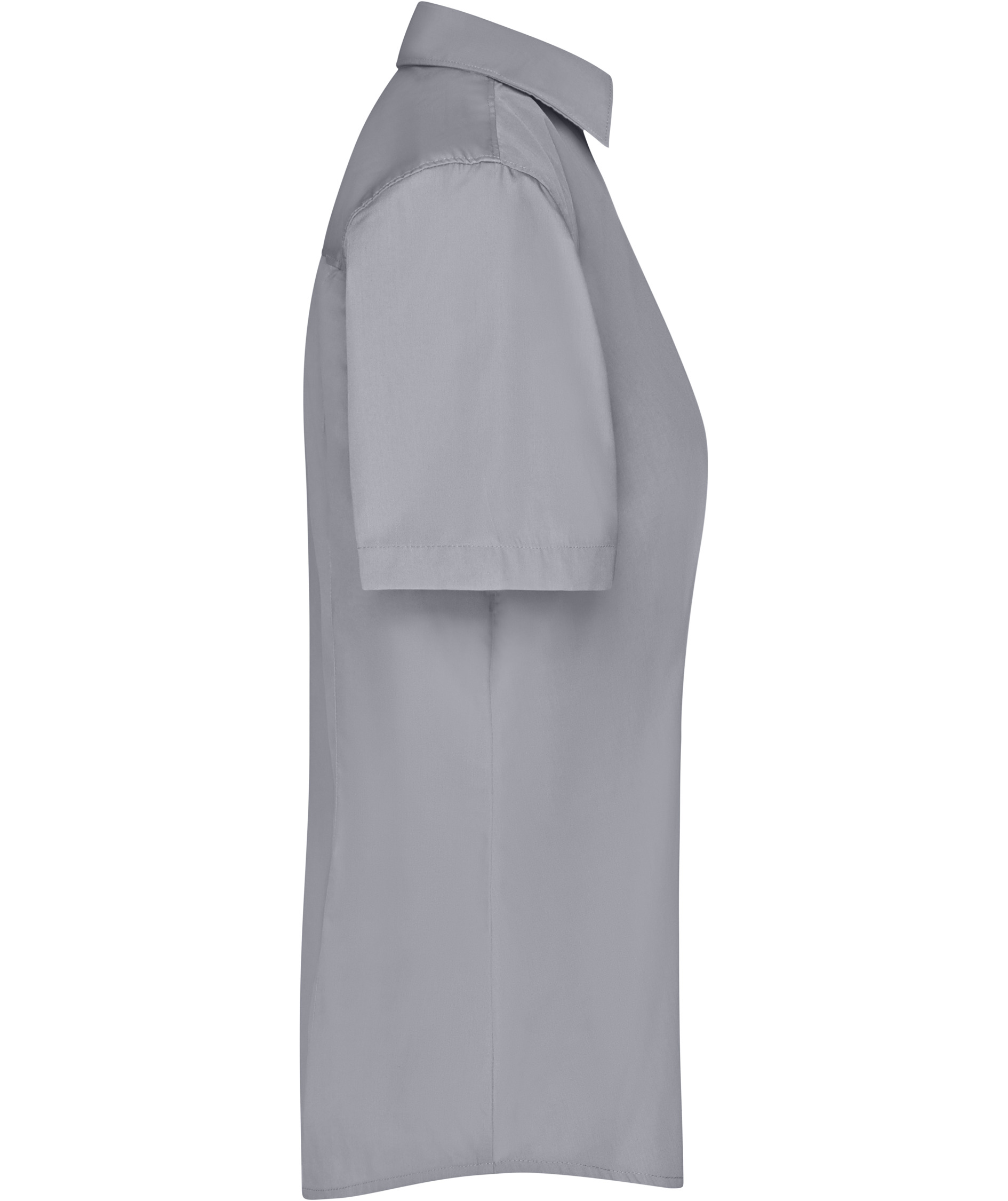 James & Nicholson kurz&auml;rmeliges Modern fit Damenhemd, Grau, large image number 2