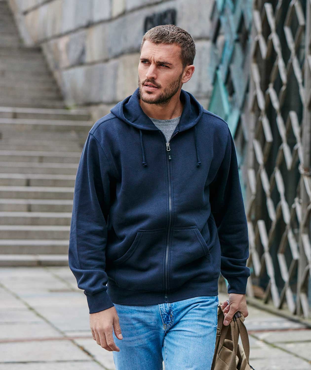 South West Parry hoodie med blixtl&aring;s, Navy