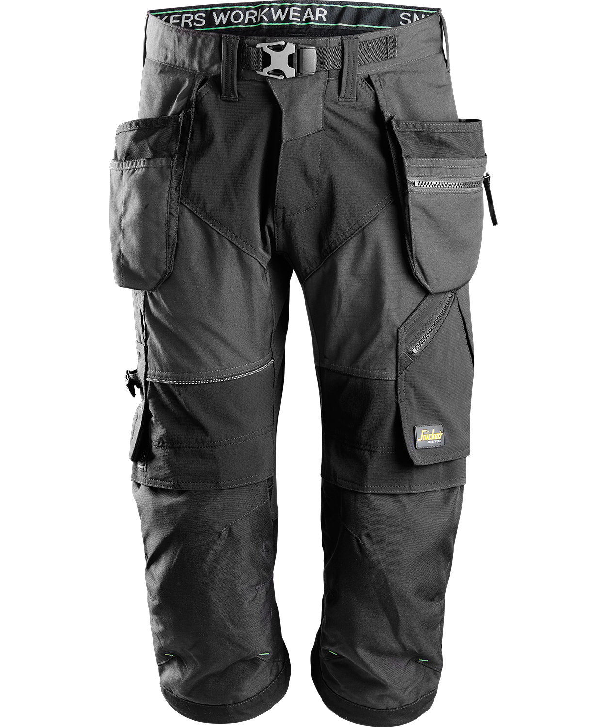 Snickers h&aring;ndverkerknickers FlexiWork 6905, St&aring;lgr&aring;/Svart, St&aring;lgr&aring;/Svart, swatch