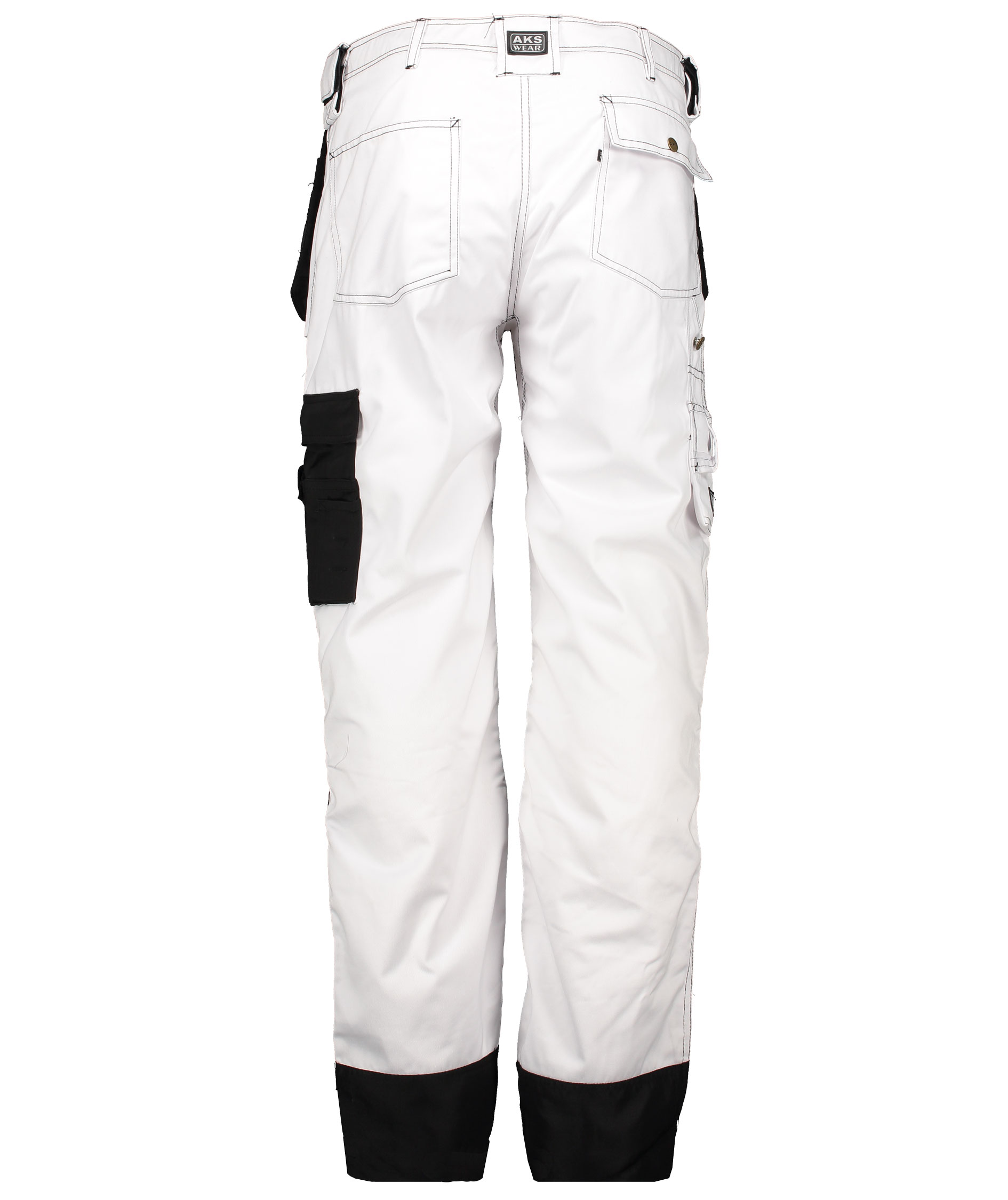NWC Fosen craftsman trousers, White/Black