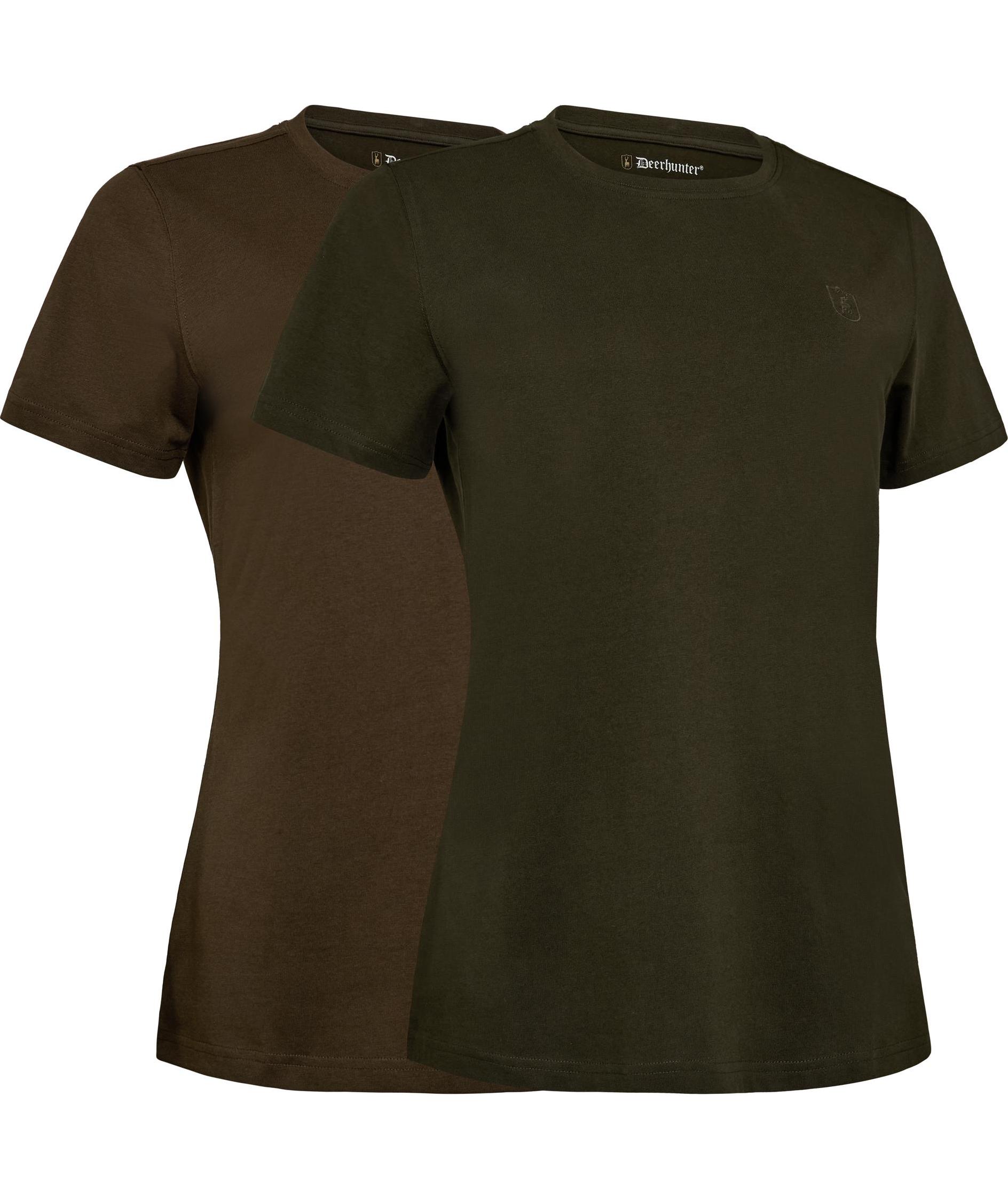 Deerhunter 2-pack T-shirt dam, 