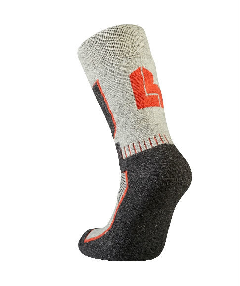 L.Brador 741U ull arbetsstrumpor, Kol/Orange