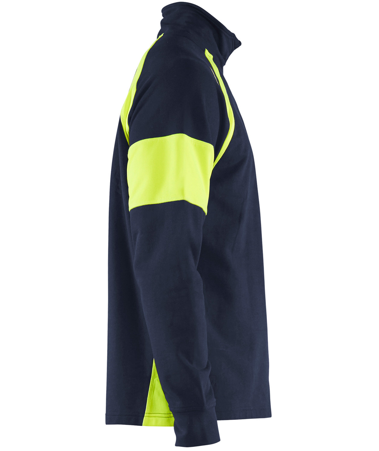 Bl&aring;kl&auml;der Visible sweatshirt, Marine/Hi-Vis yellow, large image number 3