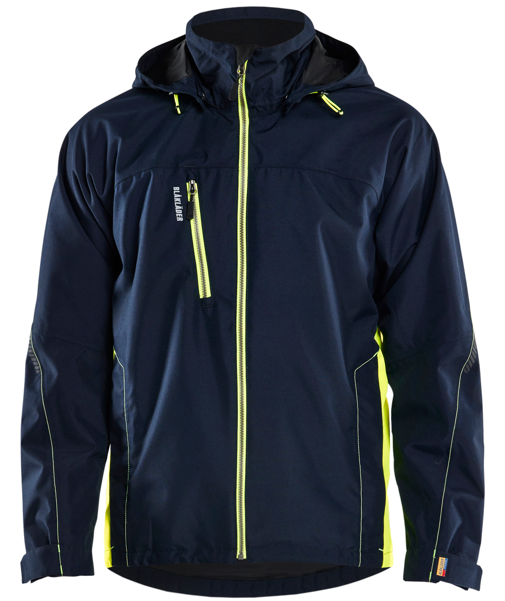 Bl&aring;kl&auml;der Unite skaljakke, M&oslash;rk Marine/Hi-Vis Gul, M&oslash;rk Marine/Hi-Vis Gul, swatch