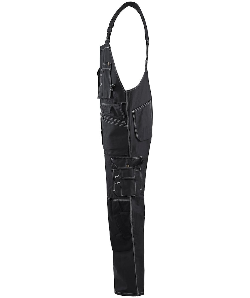 Bl&aring;kl&auml;der hantverksh&auml;ngselbyxa, Svart, large image number 3