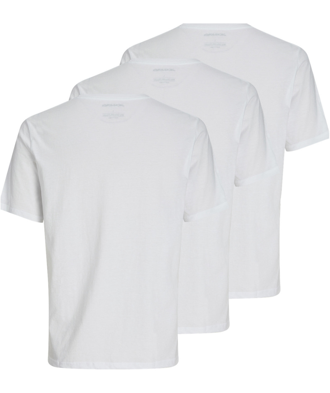 Jack & Jones JACUNDER 3-pak kort&aelig;rmet undertr&oslash;je, White , large image number 2