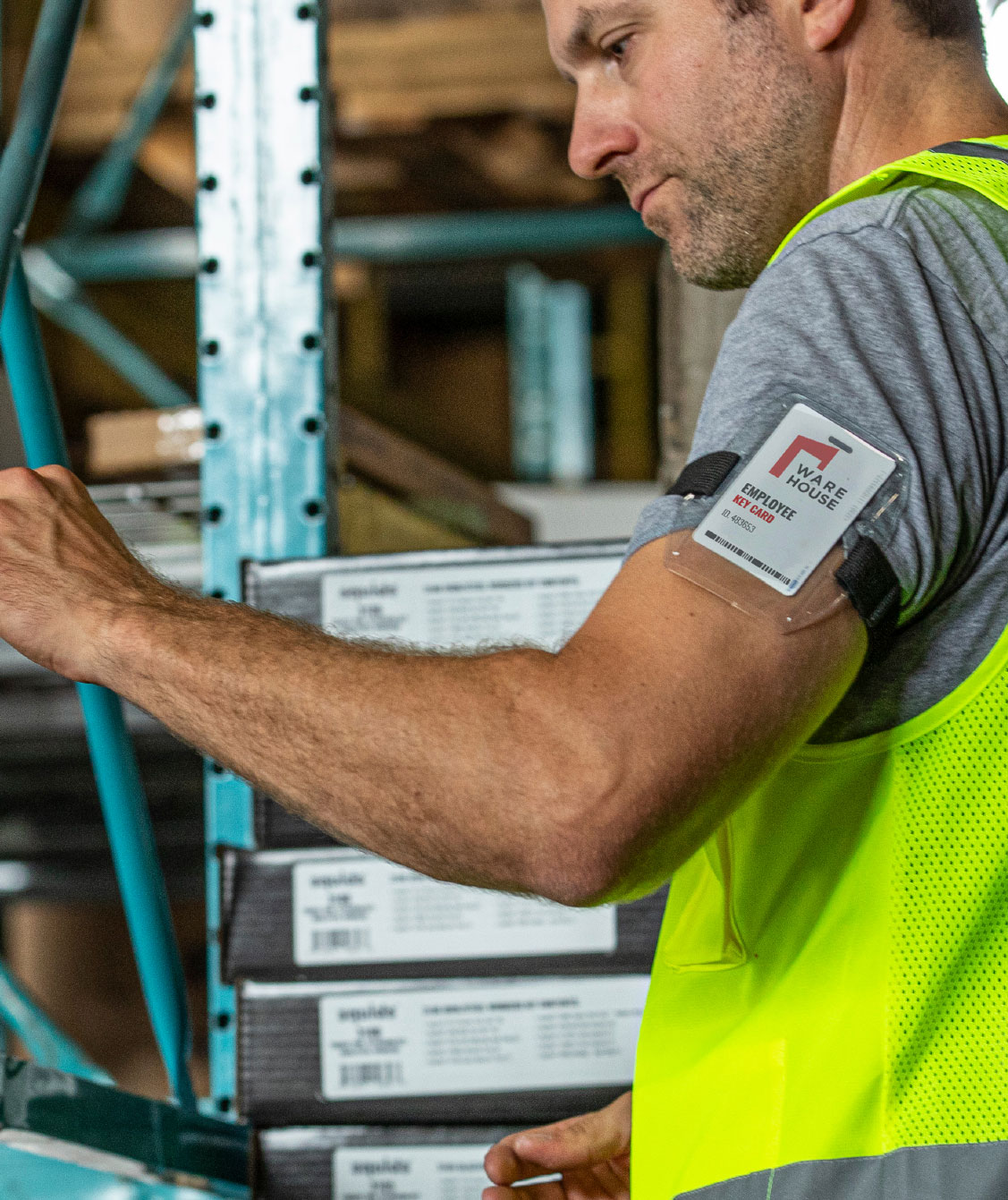 Ergodyne 3386 Arm band med ID-korth&aring;llare, Svart/klar