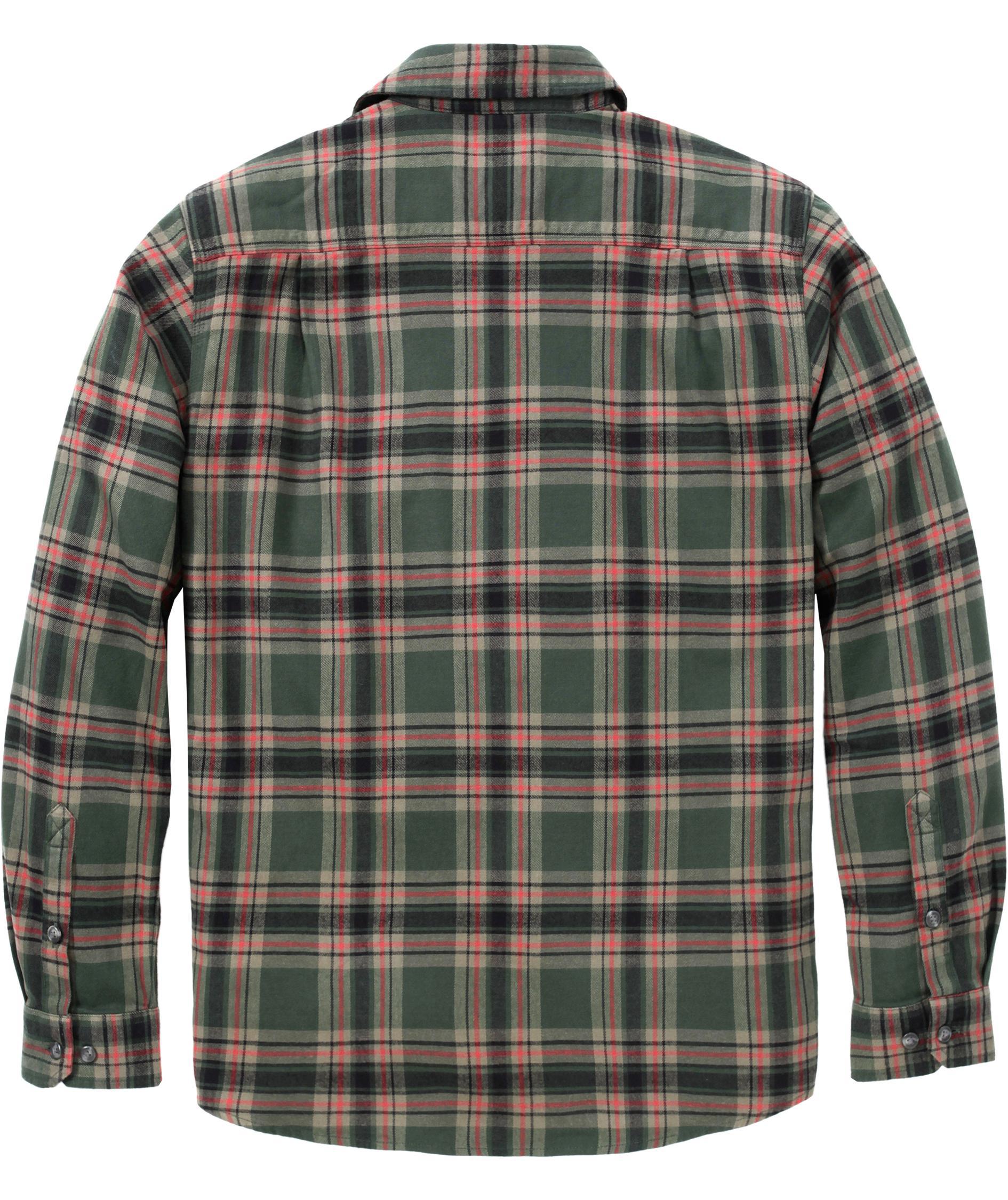 Carhartt flanellskjorta, Forestry Green/Amber Terrain