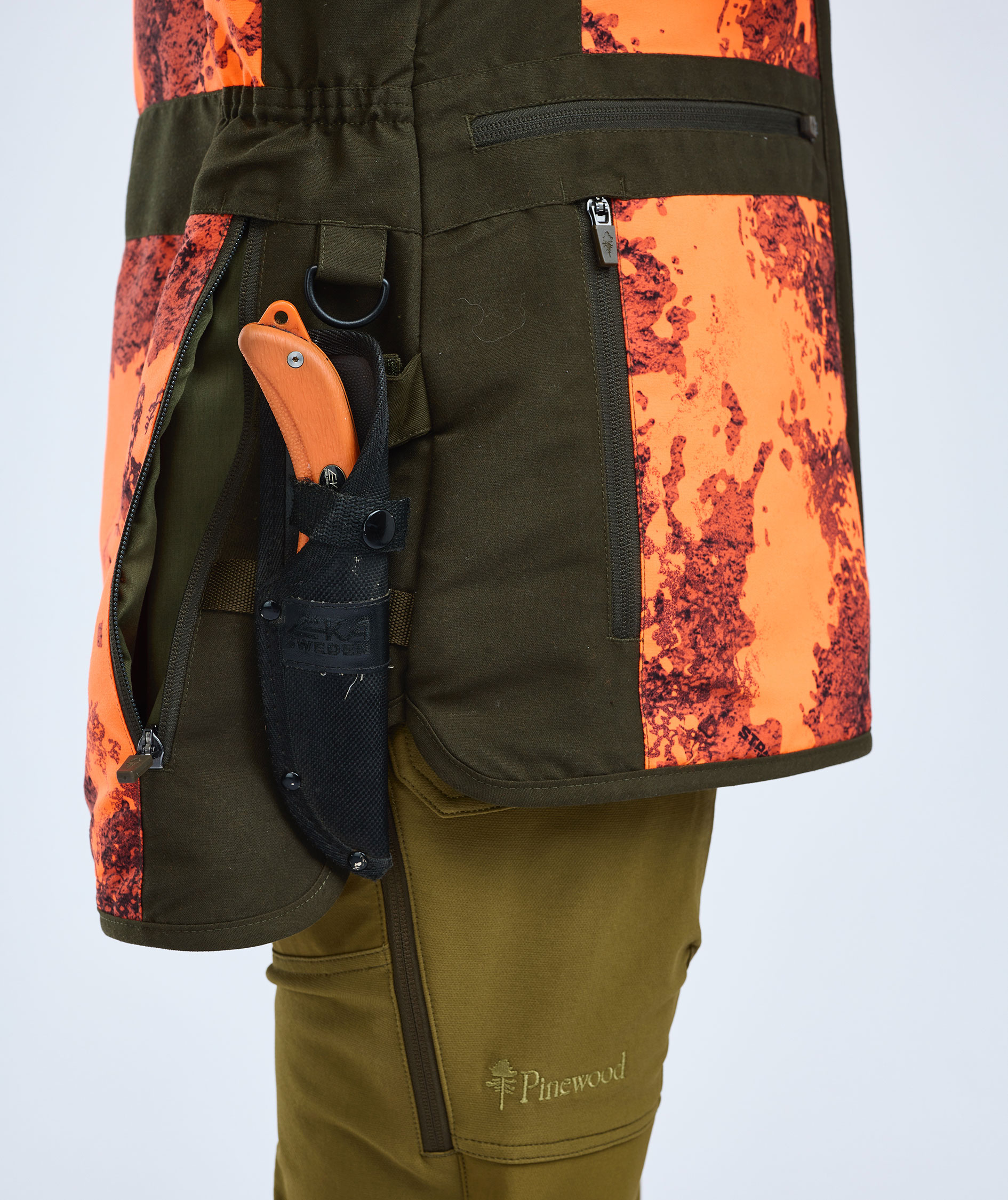 Pinewood Hunter Pro 2.0 Camou damevest, Strata Blaze/Moss Green, large image number 7