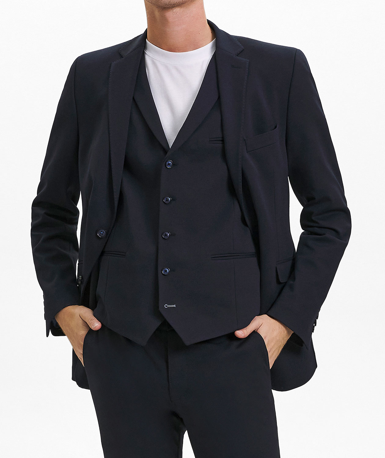 Sunwill Extreme Flex Modern fit kavaj, Dark navy