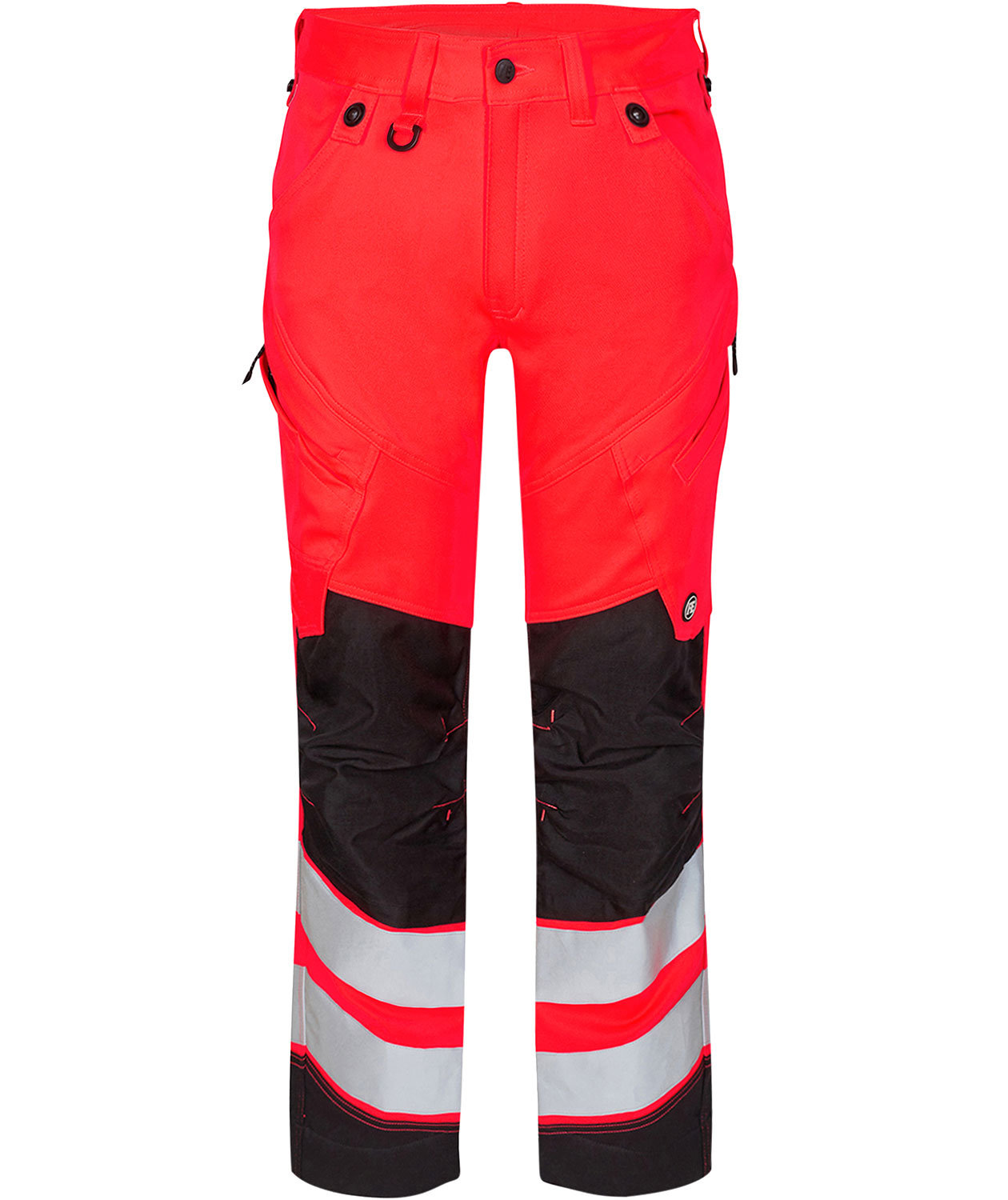 Engel Safety arbejdsbukser, Hi-vis&nbsp;R&oslash;d/Sort, Hi-vis&nbsp;R&oslash;d/Sort, swatch