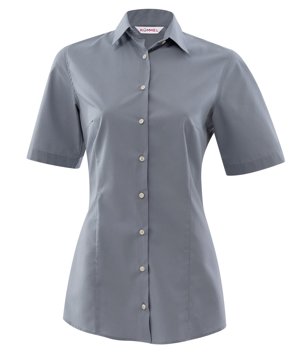 K&uuml;mmel Frankfurt classic poplin kort&auml;rmad skjorta dam, Gr&aring;