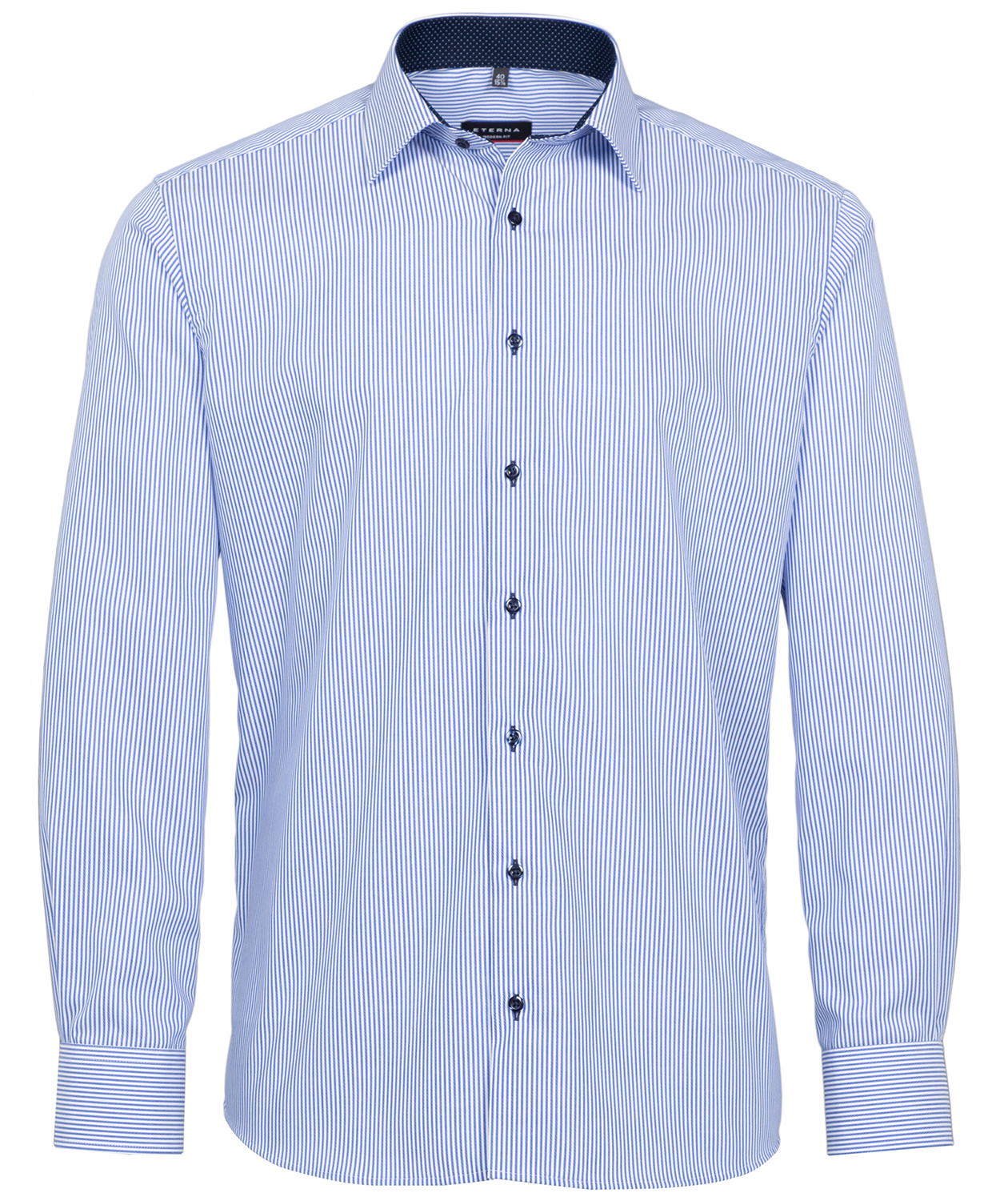 Eterna Modern fit Twill skjorte, Bl&aring;