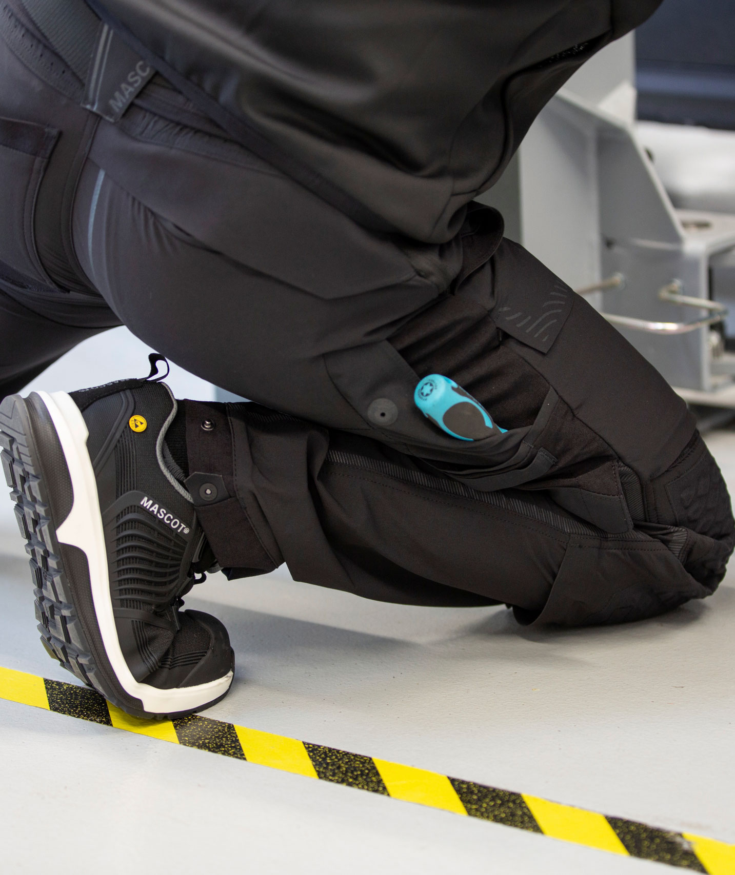 Mascot Customized arbeidsbukse full stretch, Svart, large image number 6