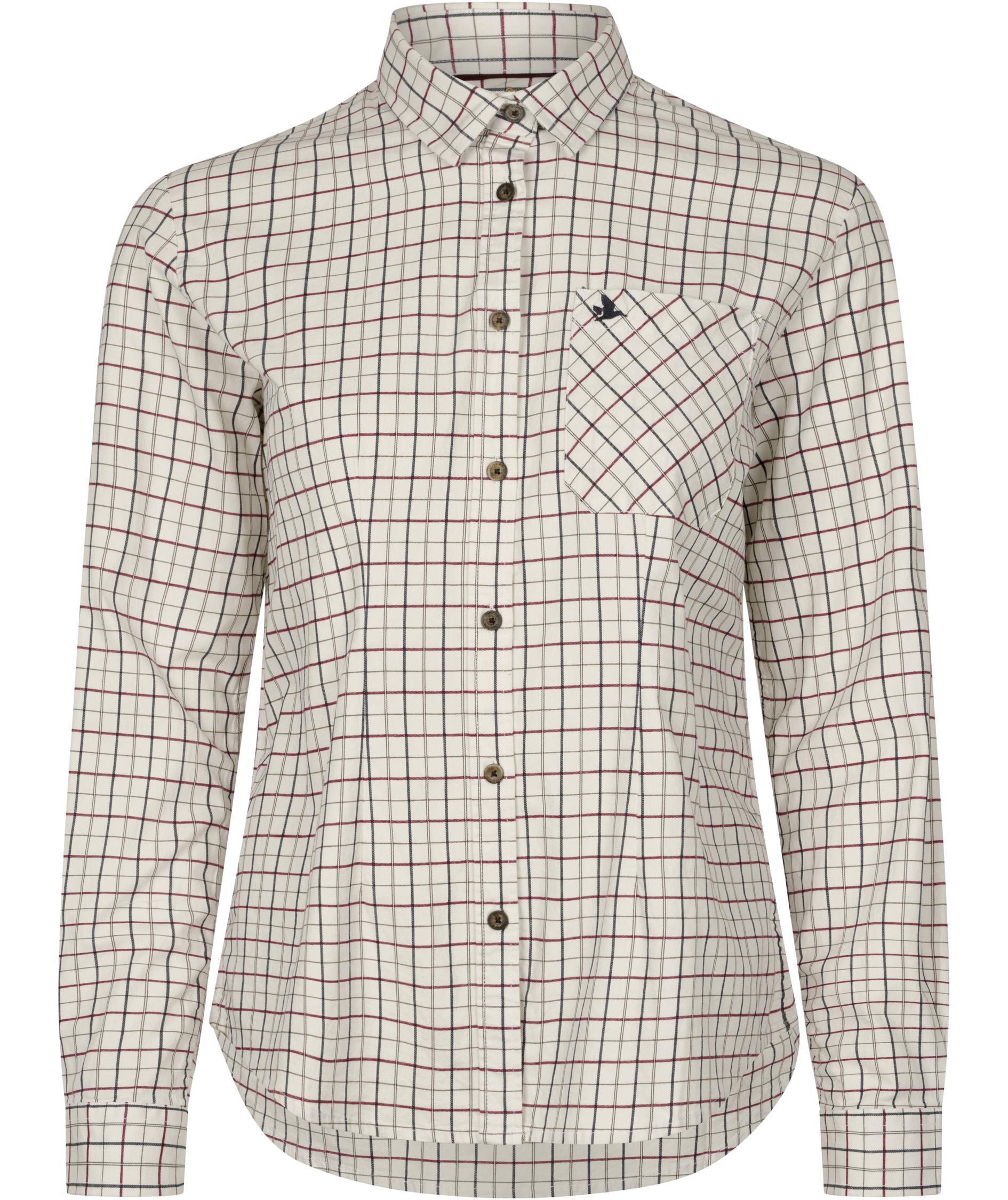 Seeland Kerry Shooting Damen Hemd, Cabernet/Blue Check