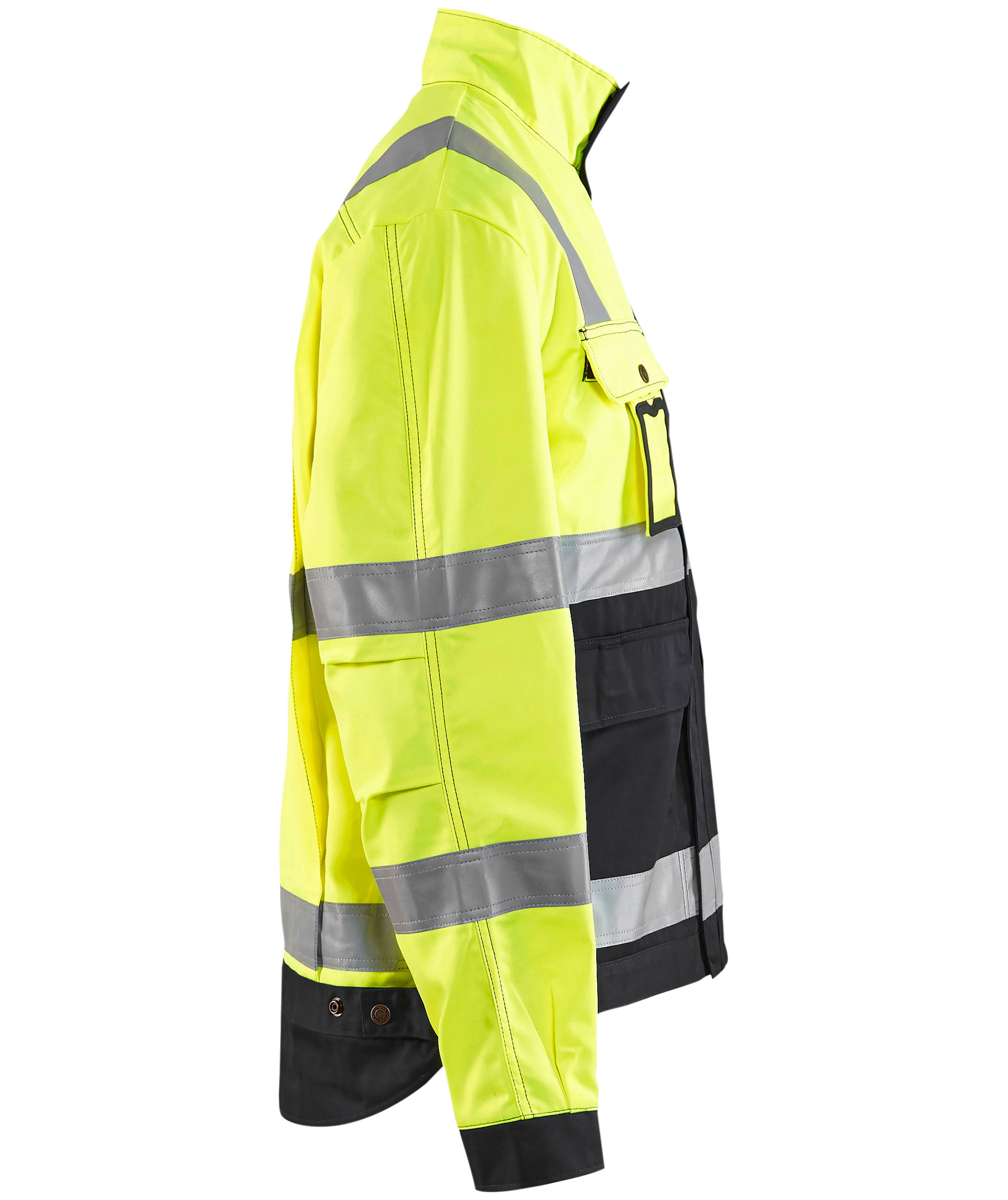 Bl&aring;kl&auml;der Arbeitsjacke, Hi-vis Gelb/Schwarz, large image number 3