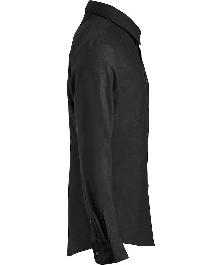 Clique Oxford shirt, Black, large image number 3