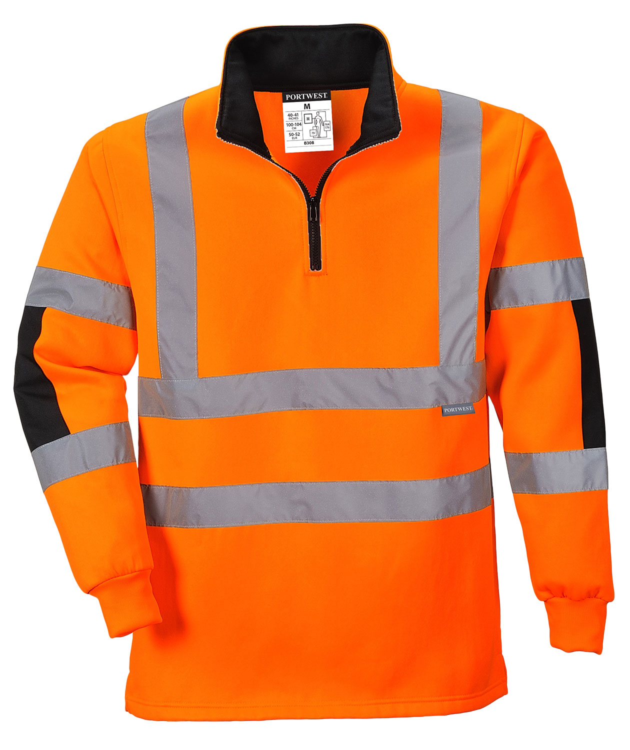 Portwest  Sweatshirt, Hi-vis Orange