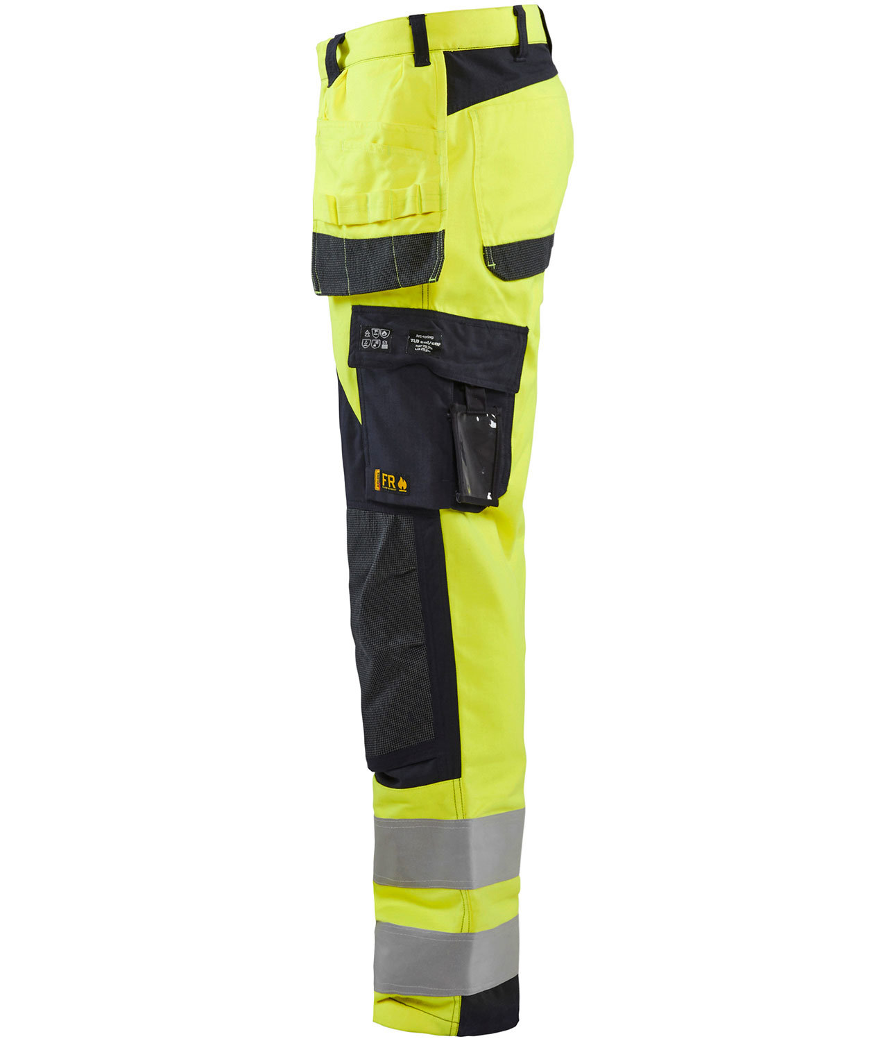 Bl&aring;kl&auml;der Multinorm h&aring;ndv&aelig;rkerbukser, Hi-vis&nbsp;Gul/Marine, large image number 2