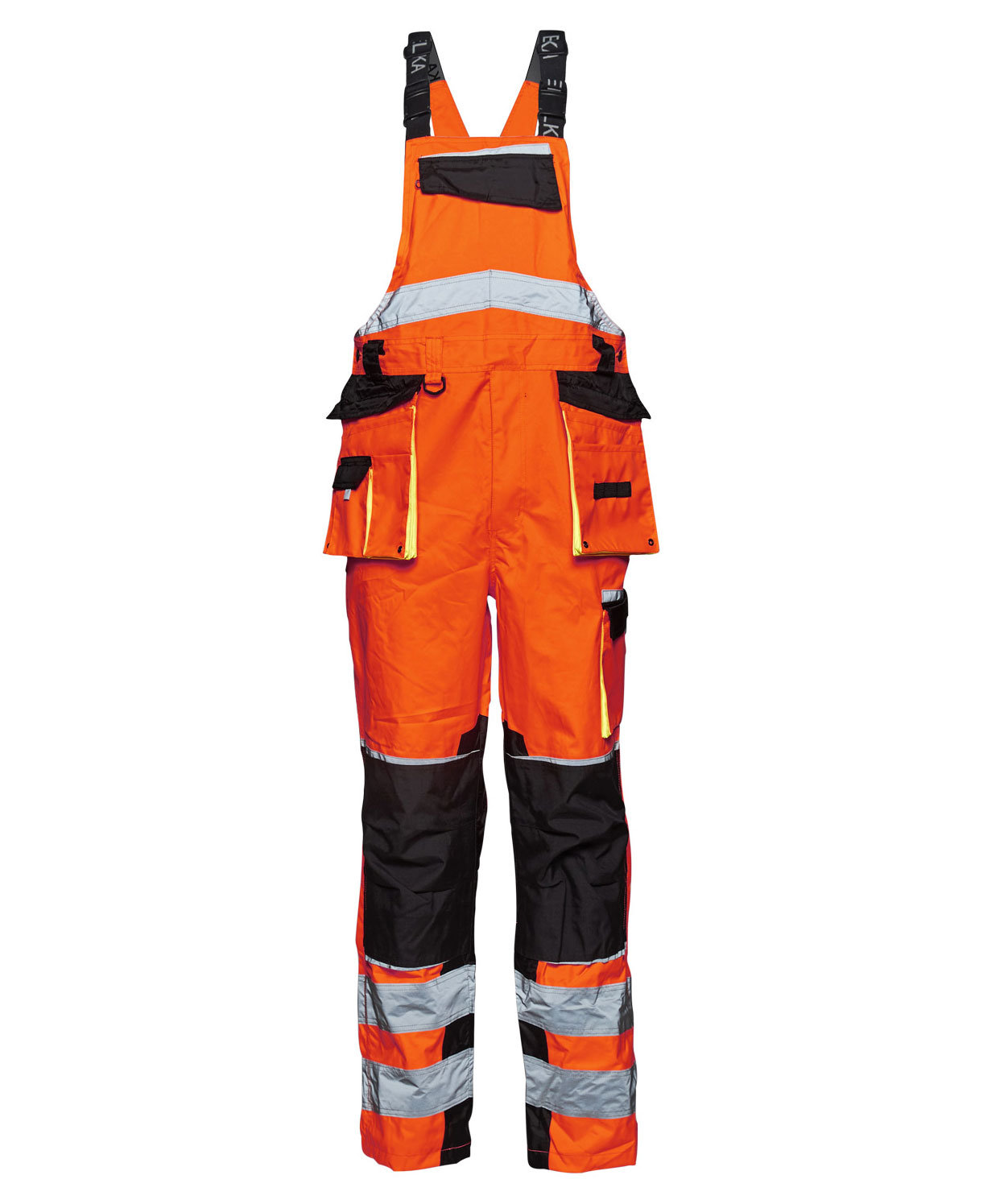 ELKA Visible Xtreme hantverks h&auml;ngselbyxa, Varsel Orange/Svart