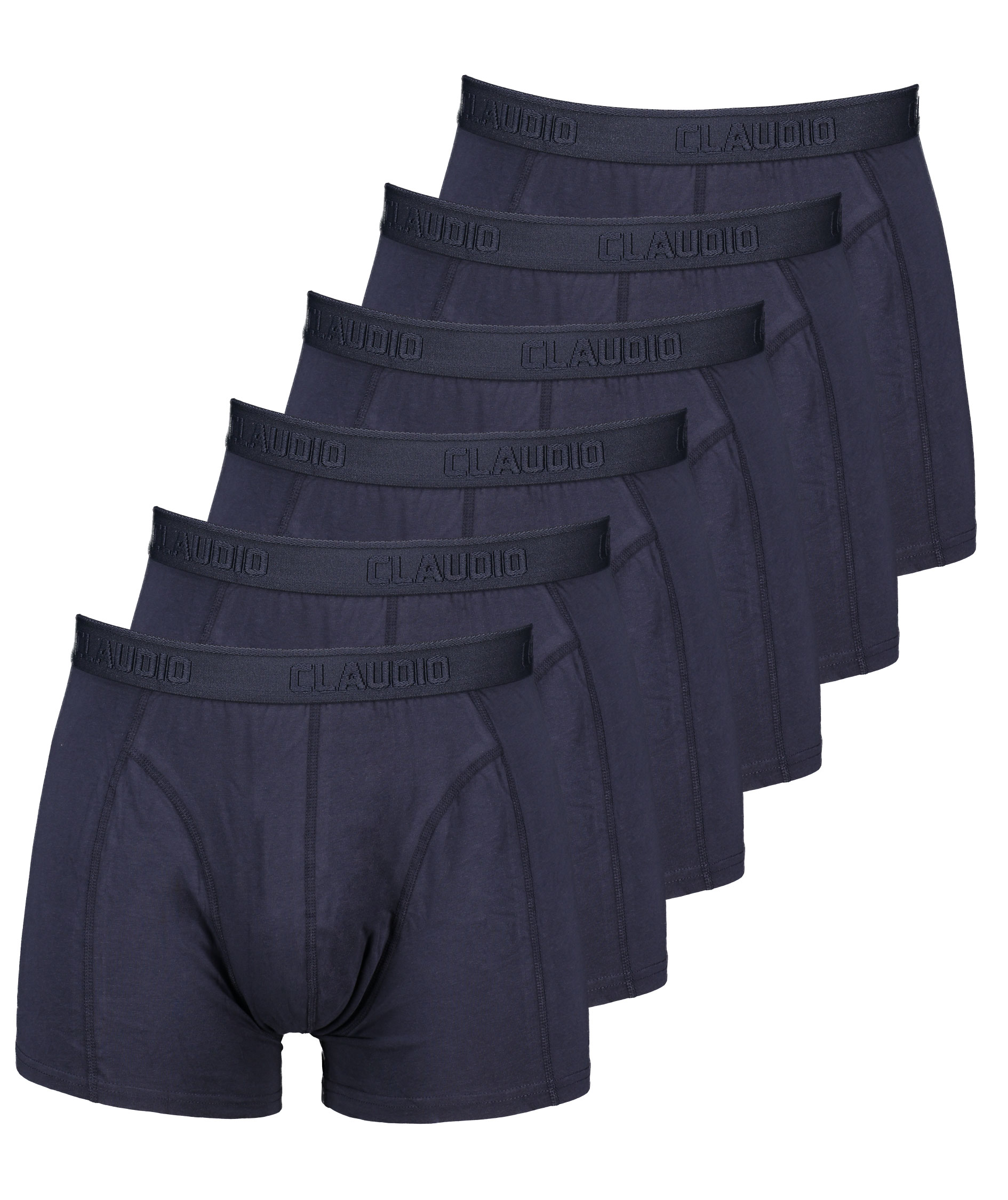 Claudio 6-pak boxershorts, Navy, Navy, swatch