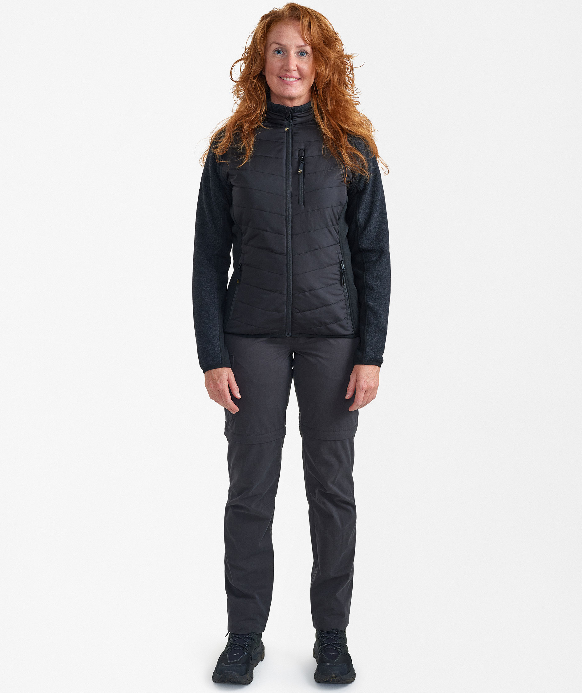 Deerhunter Moor zip-off hybridjacka dam, Black