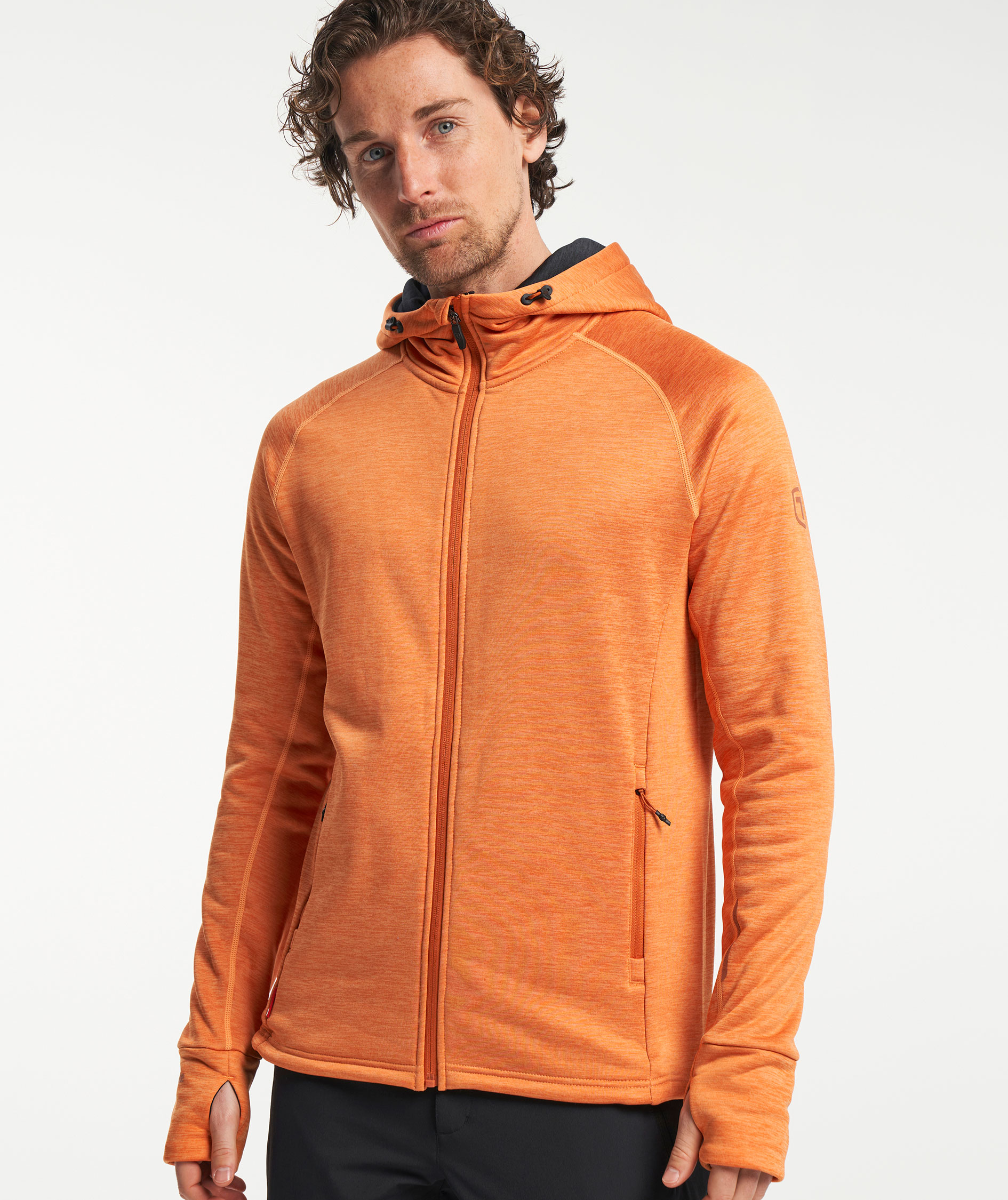 Tenson TXlite hoodie with full zipper, Dark Orange, large image number 8