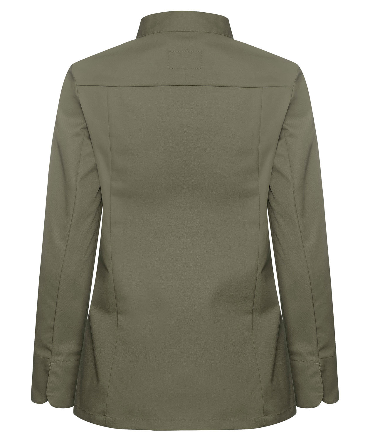 Segers slim fit dame kokkeskjorte, Olivengr&oslash;n