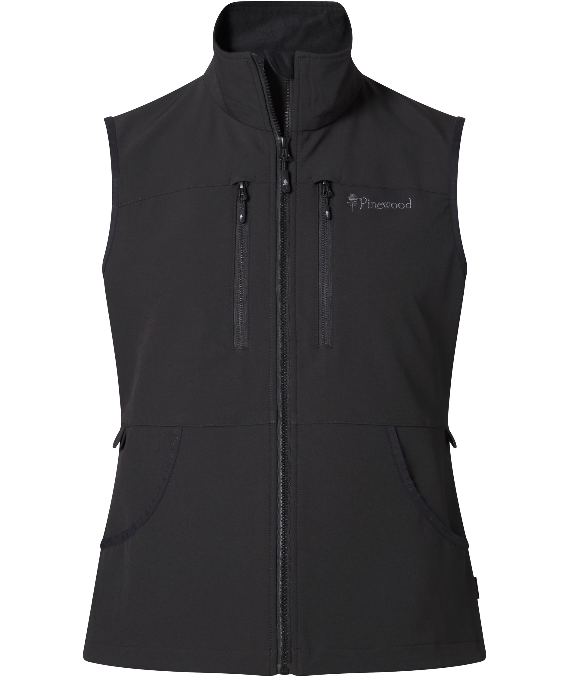 Pinewood Dog Sports Stretch dame softshellvest, Black, Black, swatch