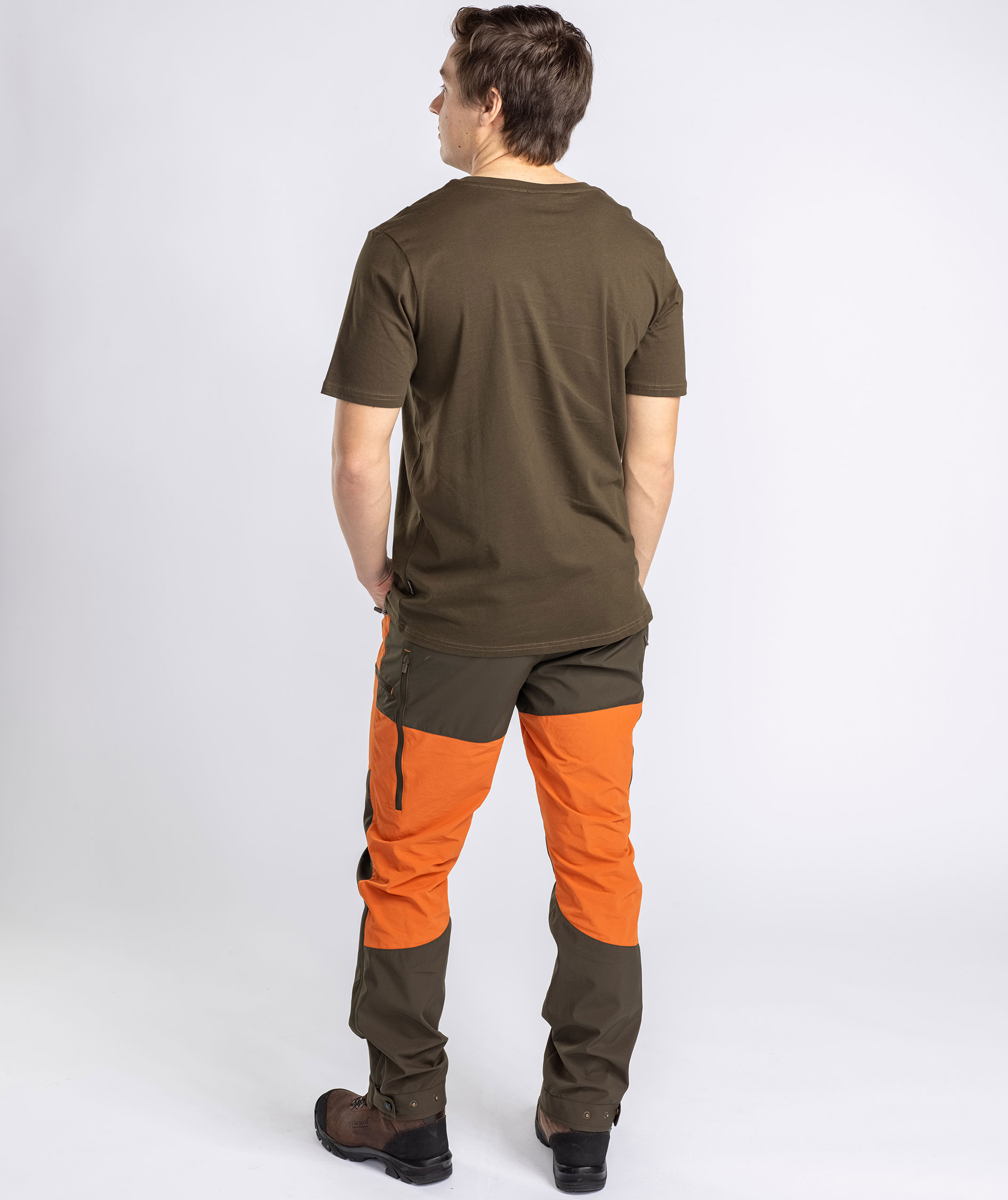 Pinewood Abisko Brenton fritidsbukser, Burned Orange/Mossgreen, large image number 5