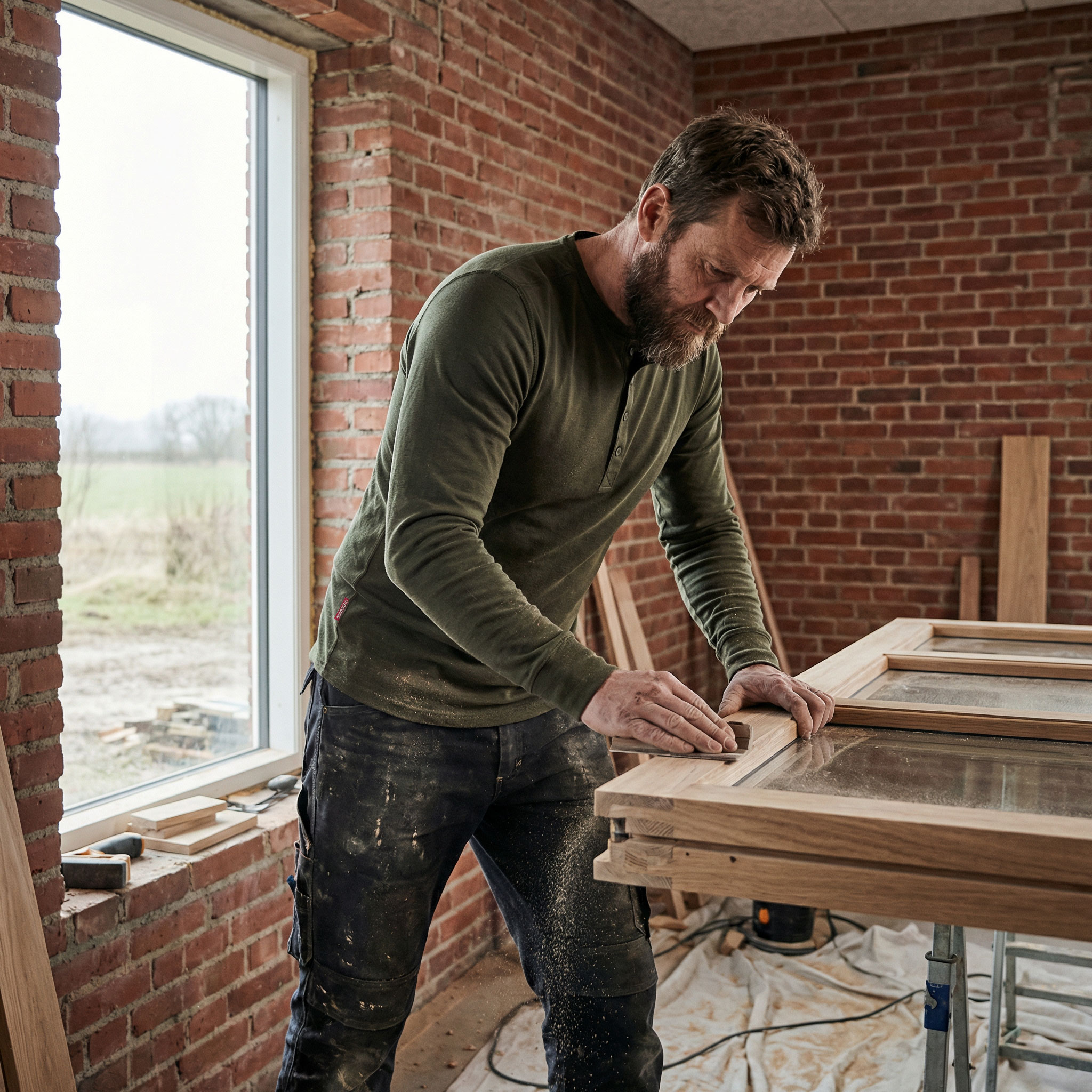 Engel Extend langermet Grandad T-skjorte