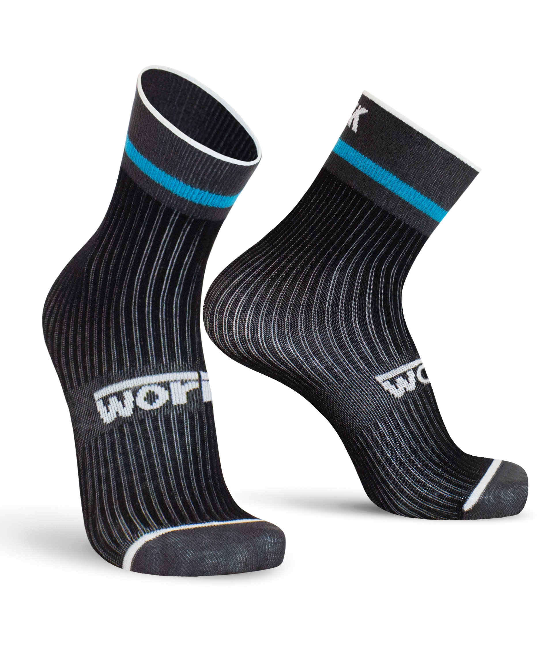 Worik Summer Days 3-pack korta Strumpor, assorterade f&auml;rger, Black