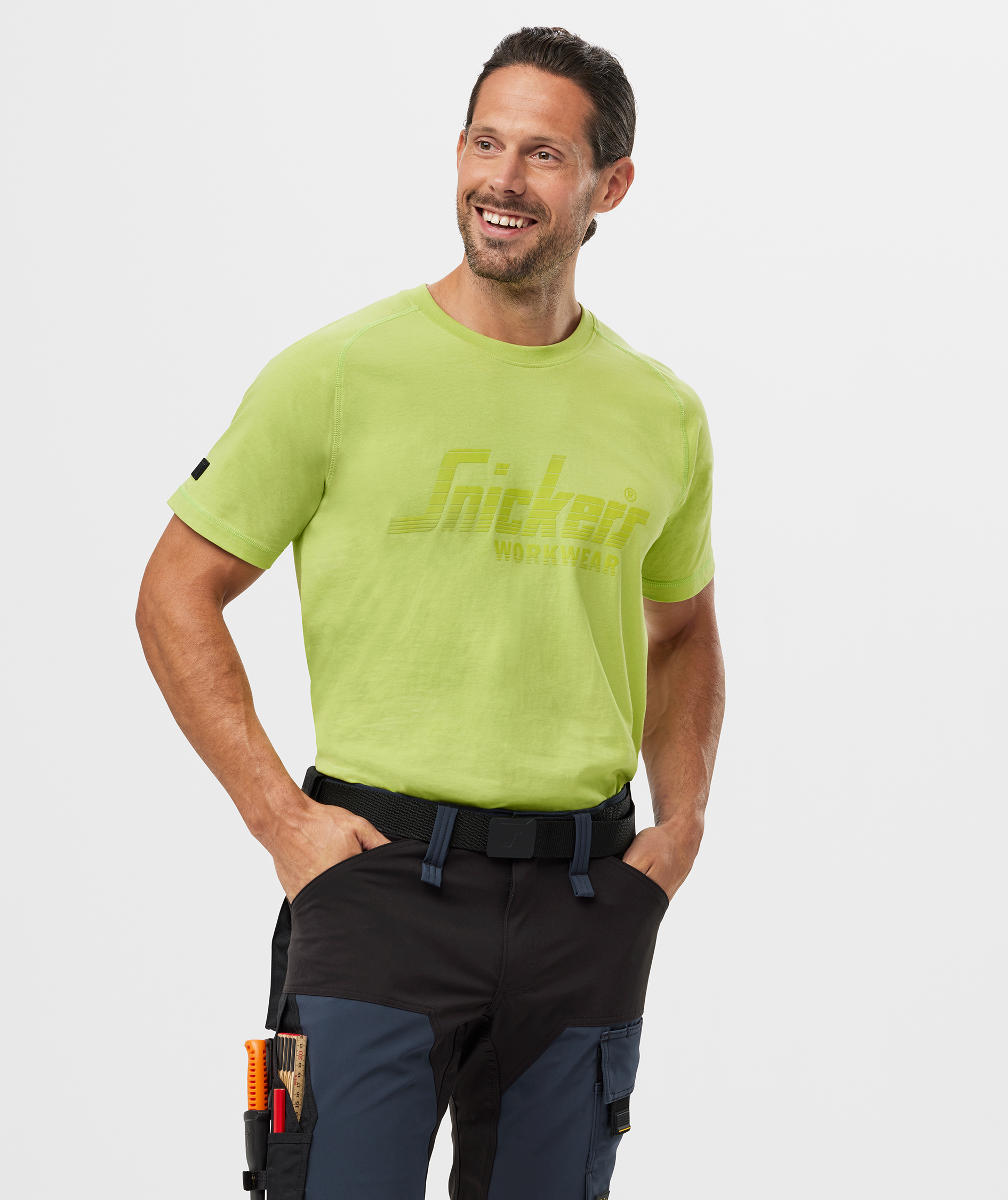 Snickers logo T-skjorte 2590, Lime