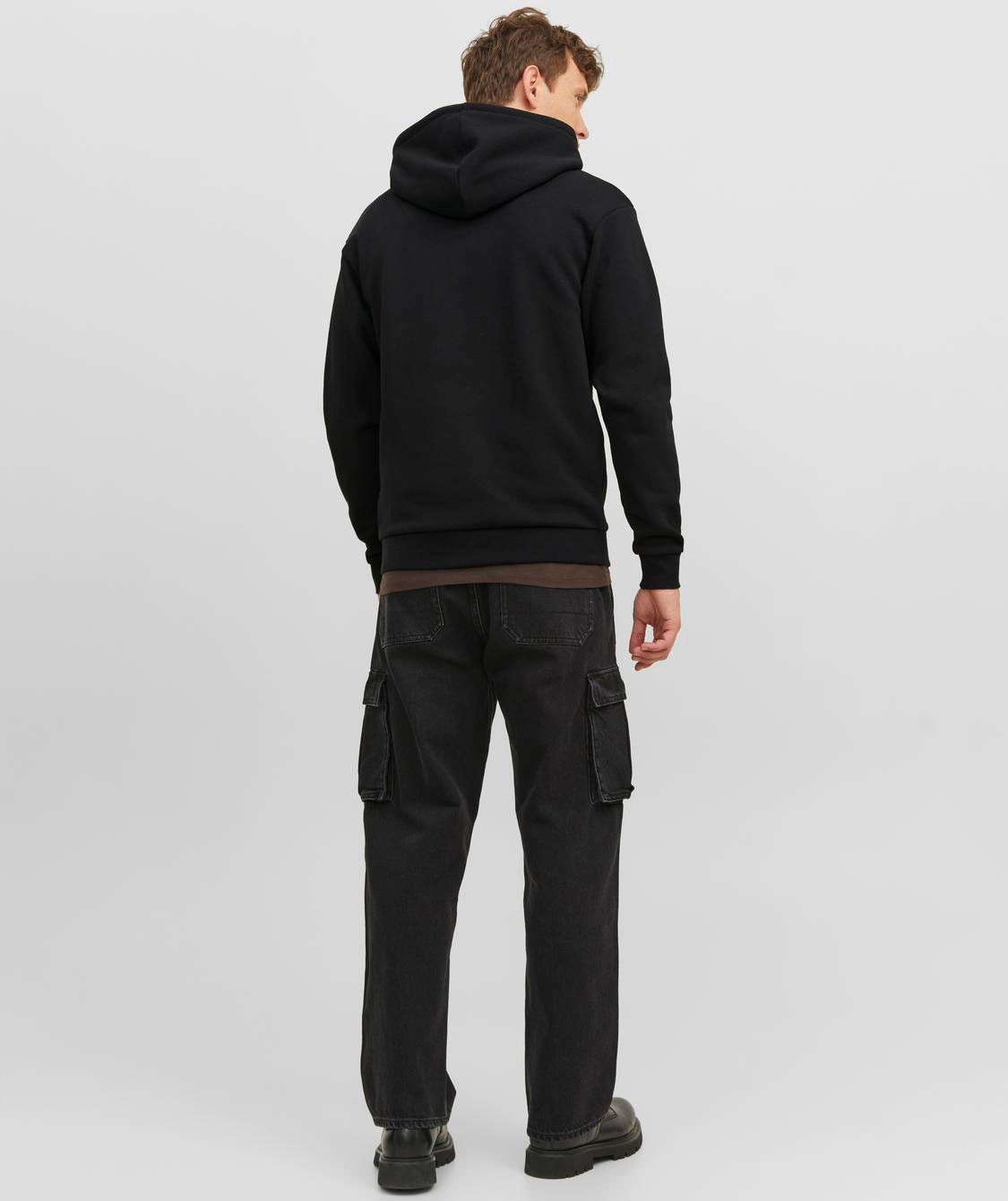Jack & Jones JJEBRADLEY hettegenser med glidel&aring;s, Black, large image number 3