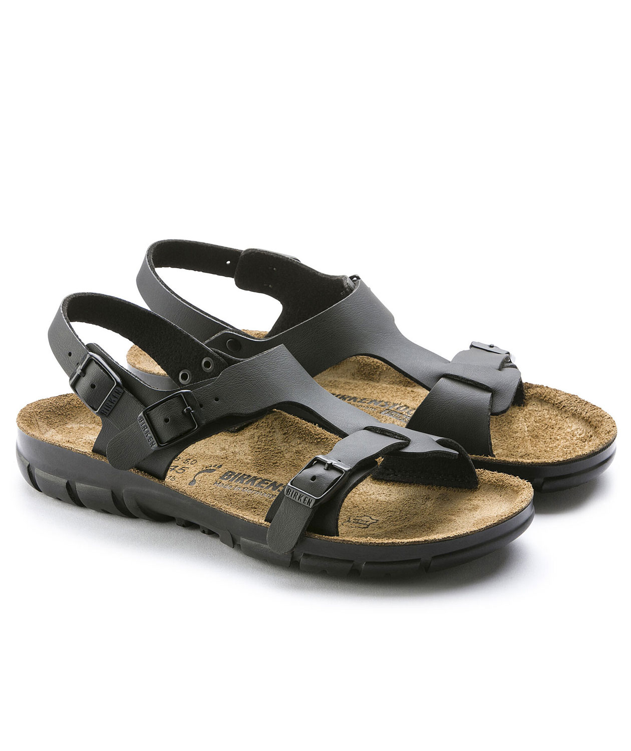 Birkenstock Saragossa Narrow Fit sandaler dam, Svart, large image number 3