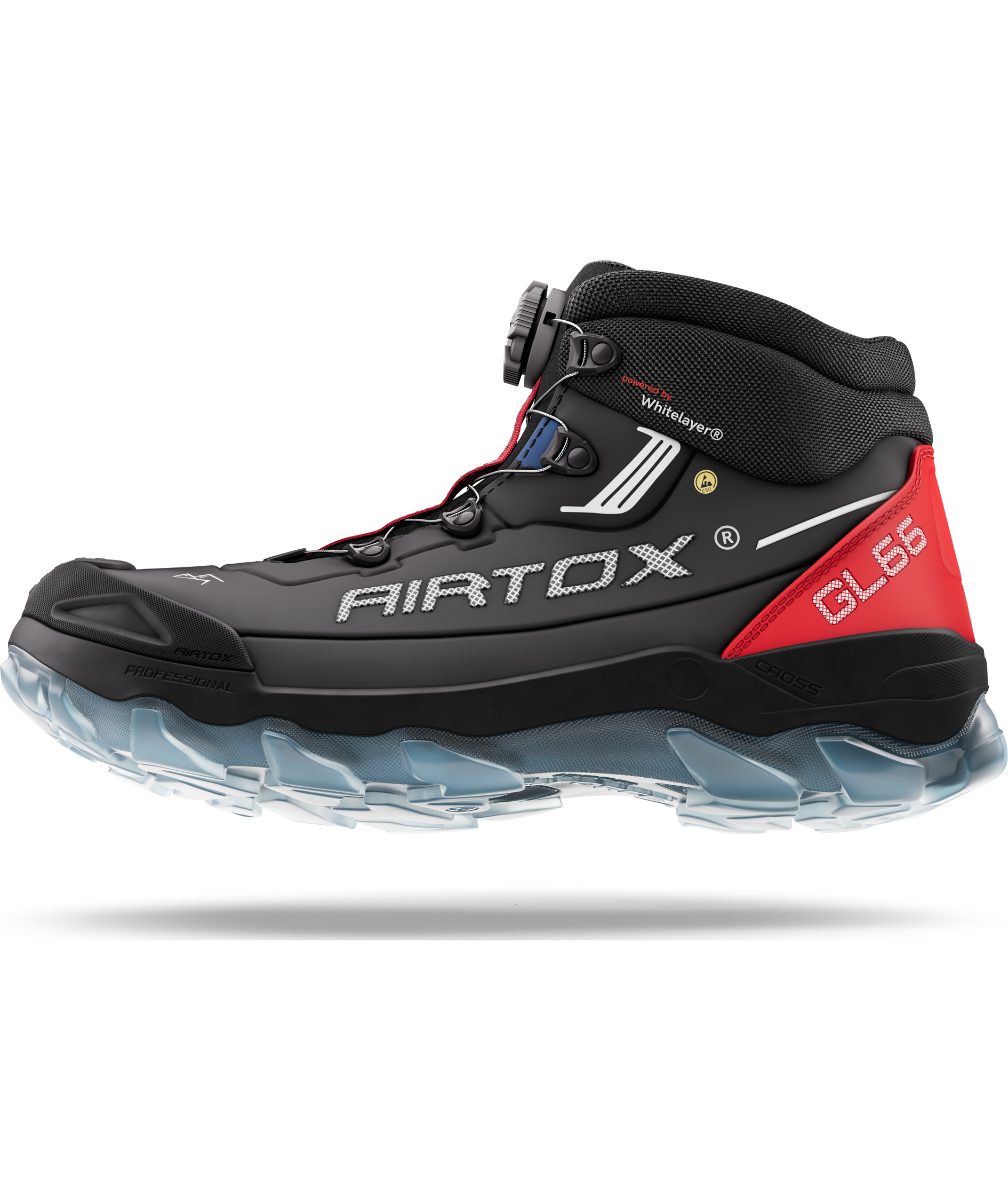 Airtox GL66 skyddsk&auml;ngor S3S, Svart/R&ouml;d, large image number 14