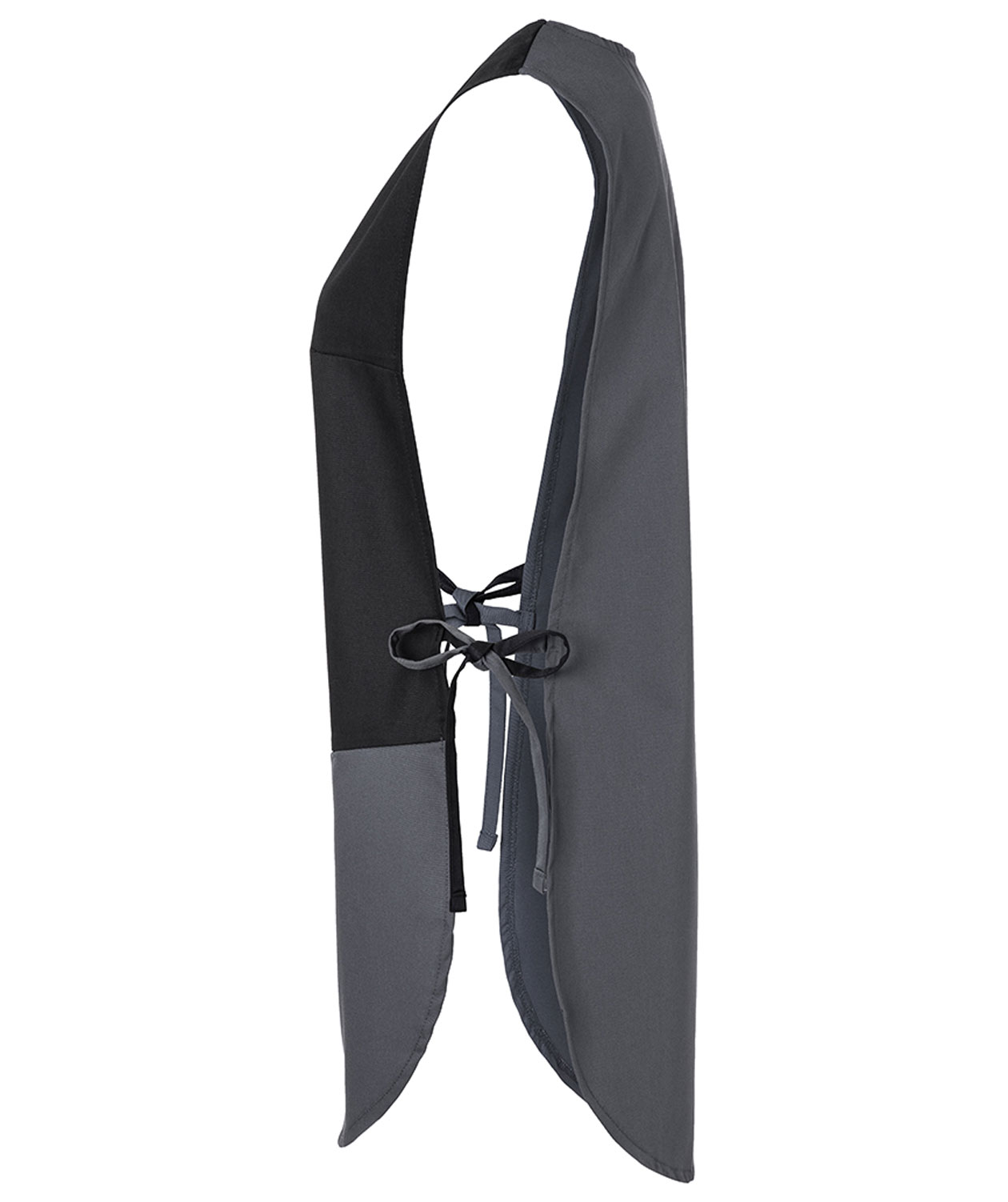 Karlowsky Bea sandwich apron with pocket, Grey/Black, large image number 3