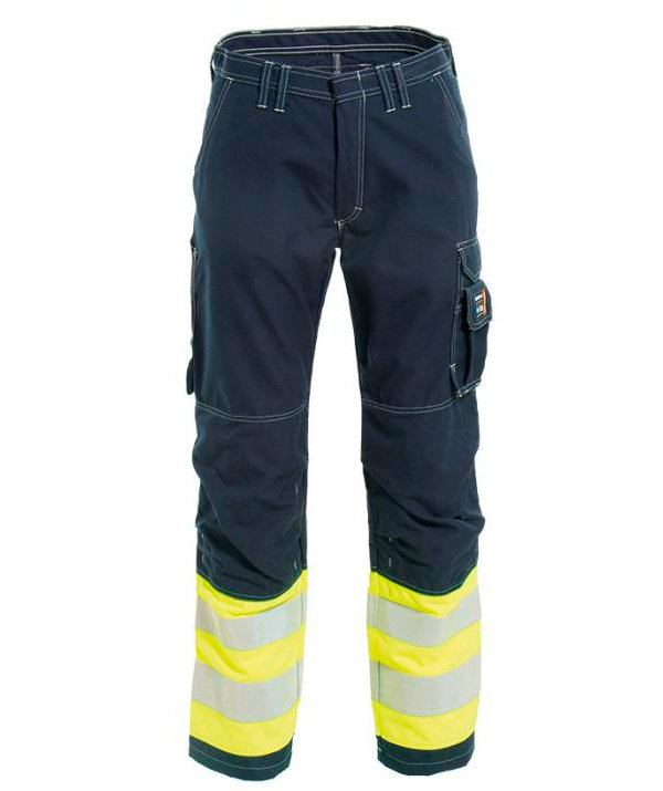Tranemo Tera TX Arbeitshose, Marine/Hi-Vis gelb
