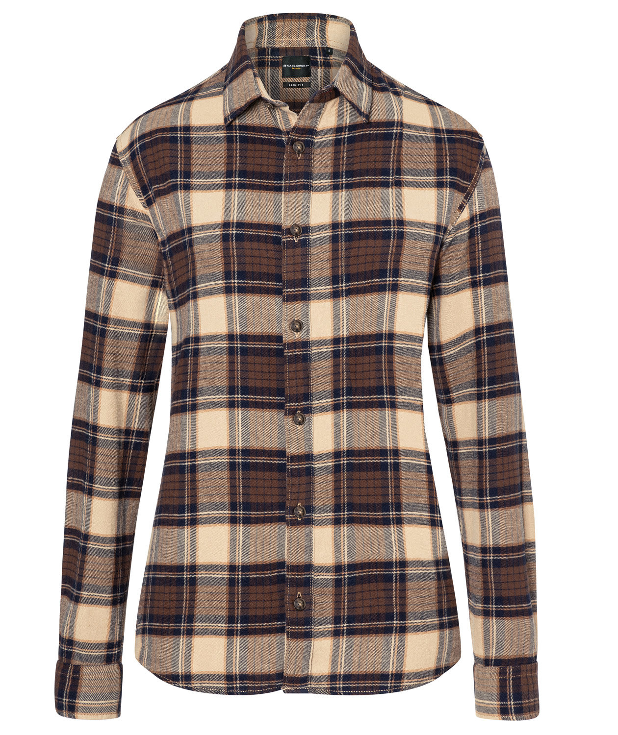 Karlowsky Essential Urban-Style Slim fit skjorta dam, Sahara